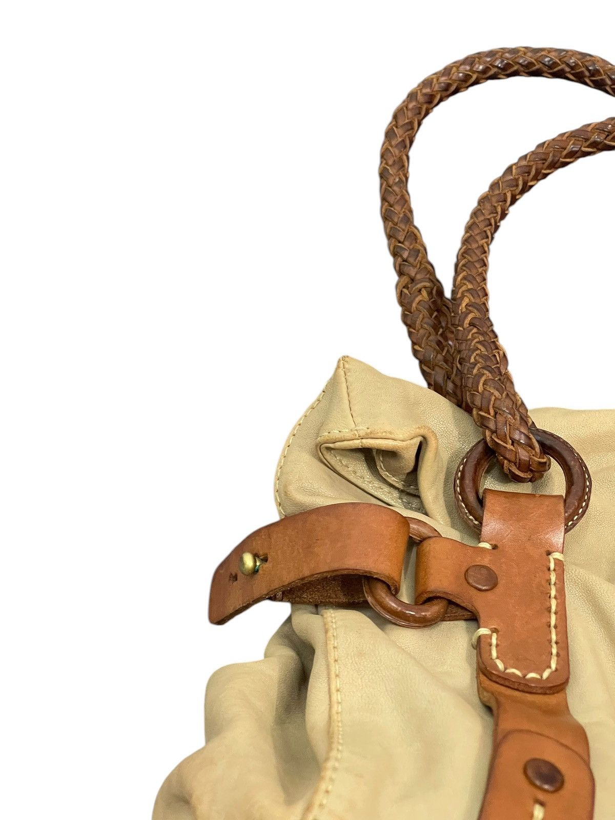 Genuine Leather Full Leather Patina Genten Japan Hand Bag 1🟩8 Size ONE SIZE - 13 Thumbnail