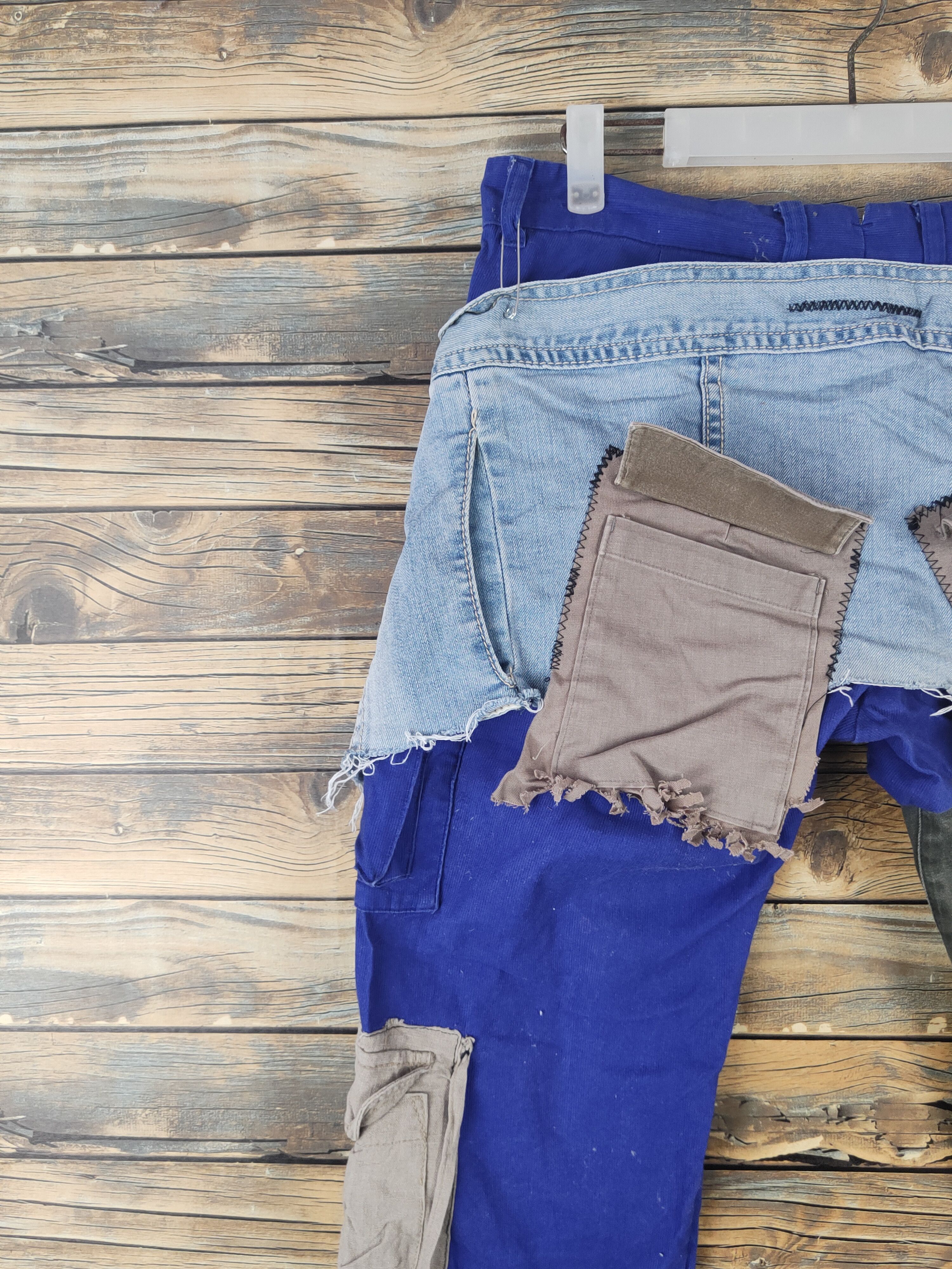 Japanese Brand DL Shop TK custom patchwork rework reconstruct Pants #46-026 Size US 31 - 10 Thumbnail