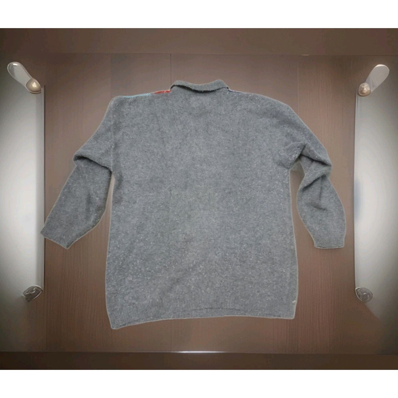 Other Brass Plum 40 % Argyle Wool VTG 80s Pastel Core Shetland M Size M / US 6-8 / IT 42-44 - 3 Thumbnail