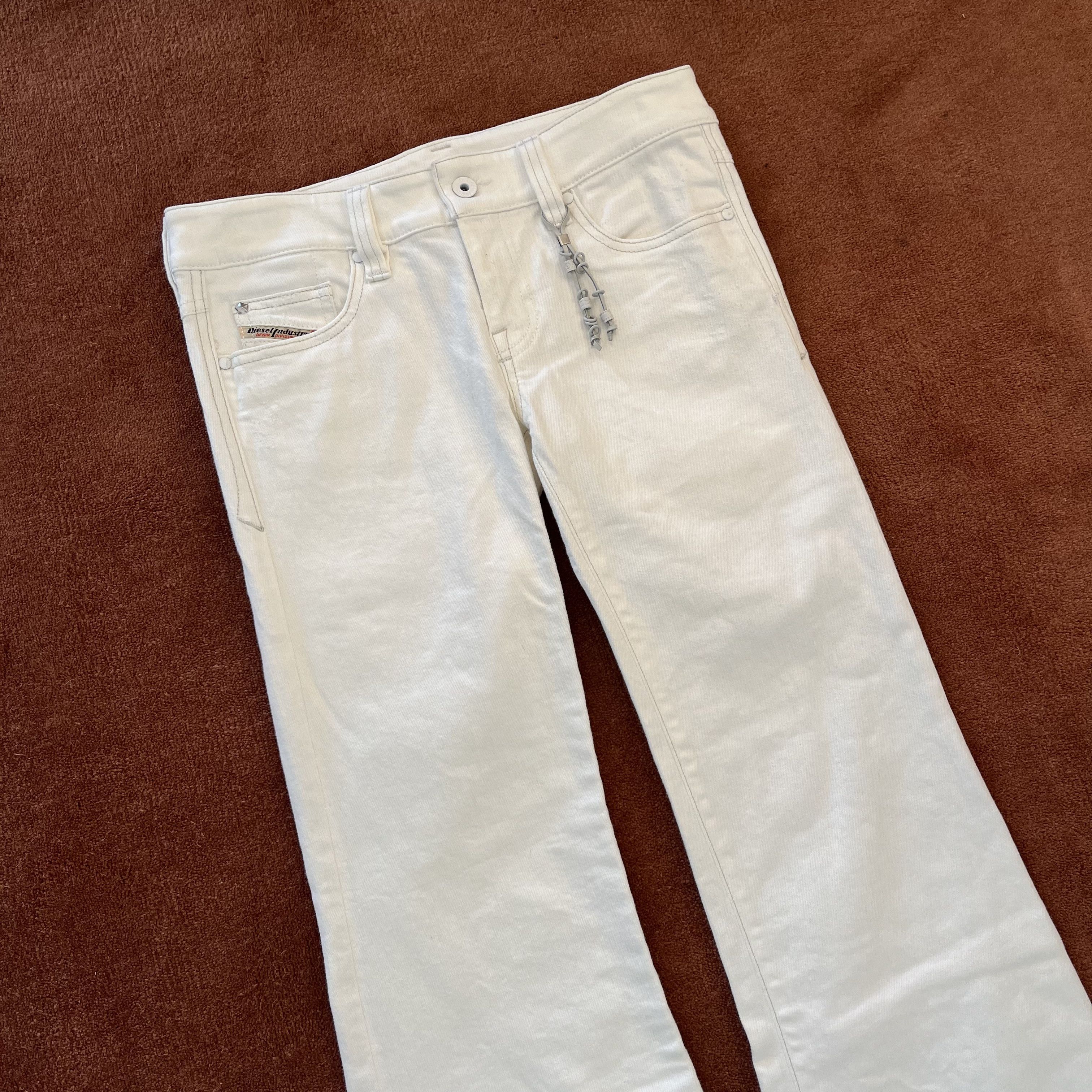Diesel Diesel White Denim Flares Sample Size US 28 / EU 44 - 2 Thumbnail