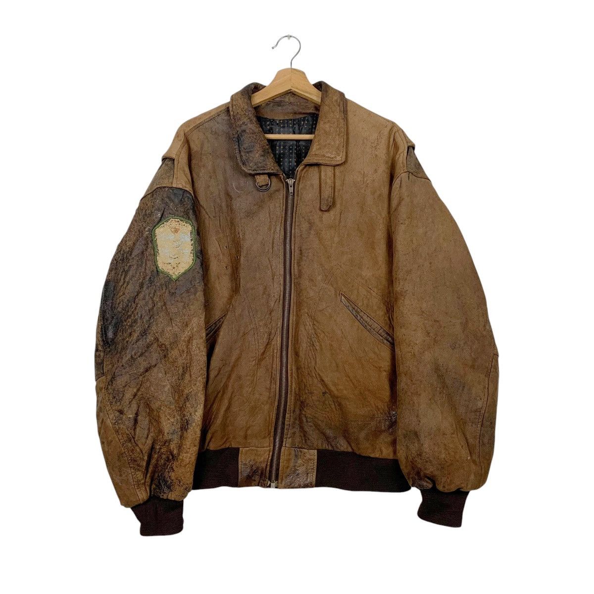 Other Dakota Flight Unit Bomber Leather Jacket Size US XL / EU 56 / 4 - 1 Thumbnail