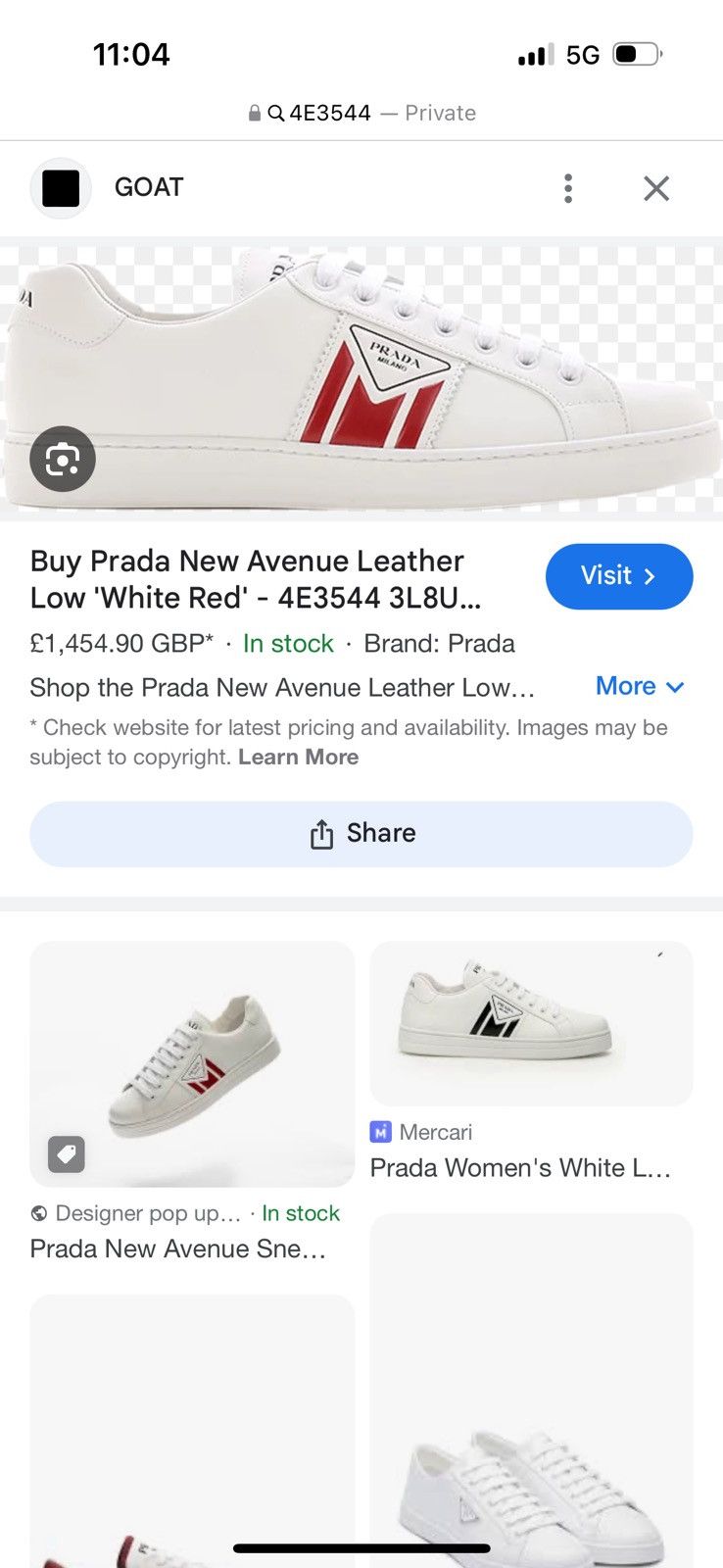 Prada Prada men sneakers SZ UK8 study insole measurements in photo Size US 9.5 / EU 42-43 - 21 Thumbnail
