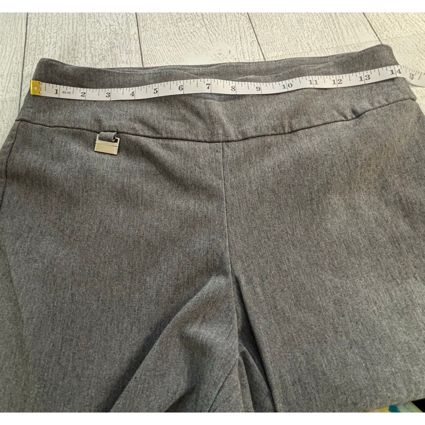 Alfani Alfani Gray Ankle Pants Women’s Size 4 Pull On Size 27" / US 4 / IT 40 - 4 Thumbnail