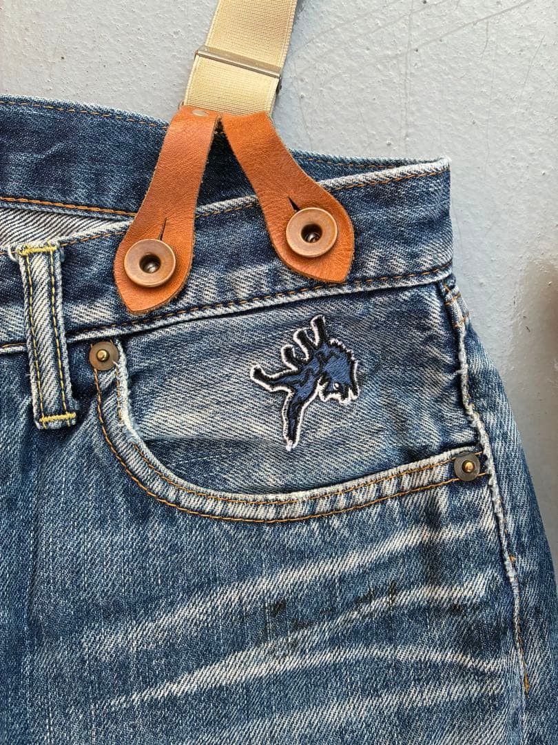 Yohji Yamamoto yohji yamamoto POUR HOMME/denim with suspenders Size US 44 / EU 60 - 4 Thumbnail