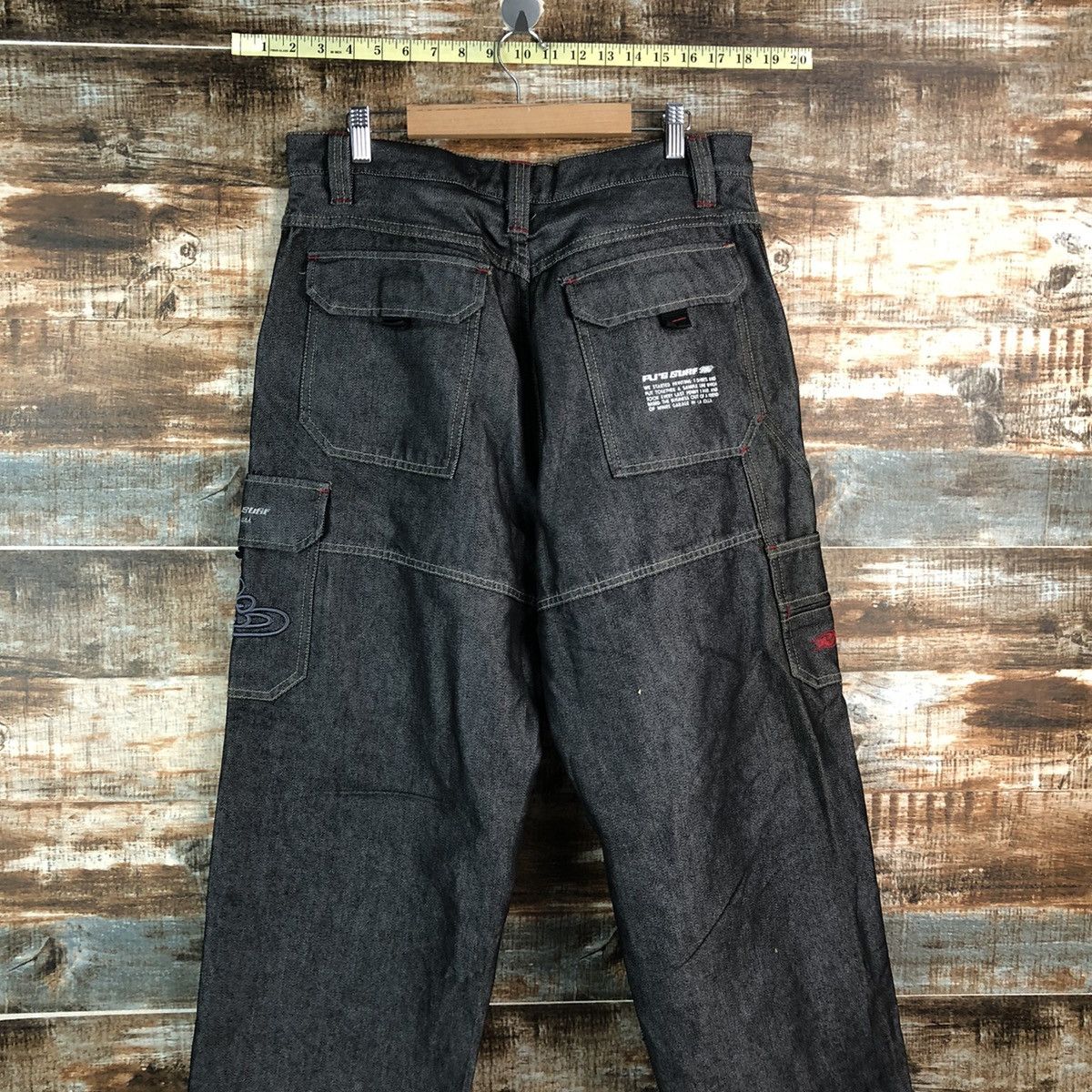 Chance The Rapper PJS Surf Black Cargo Multipocket utility Pants #A2523 Size US 34 / EU 50 - 16 Thumbnail
