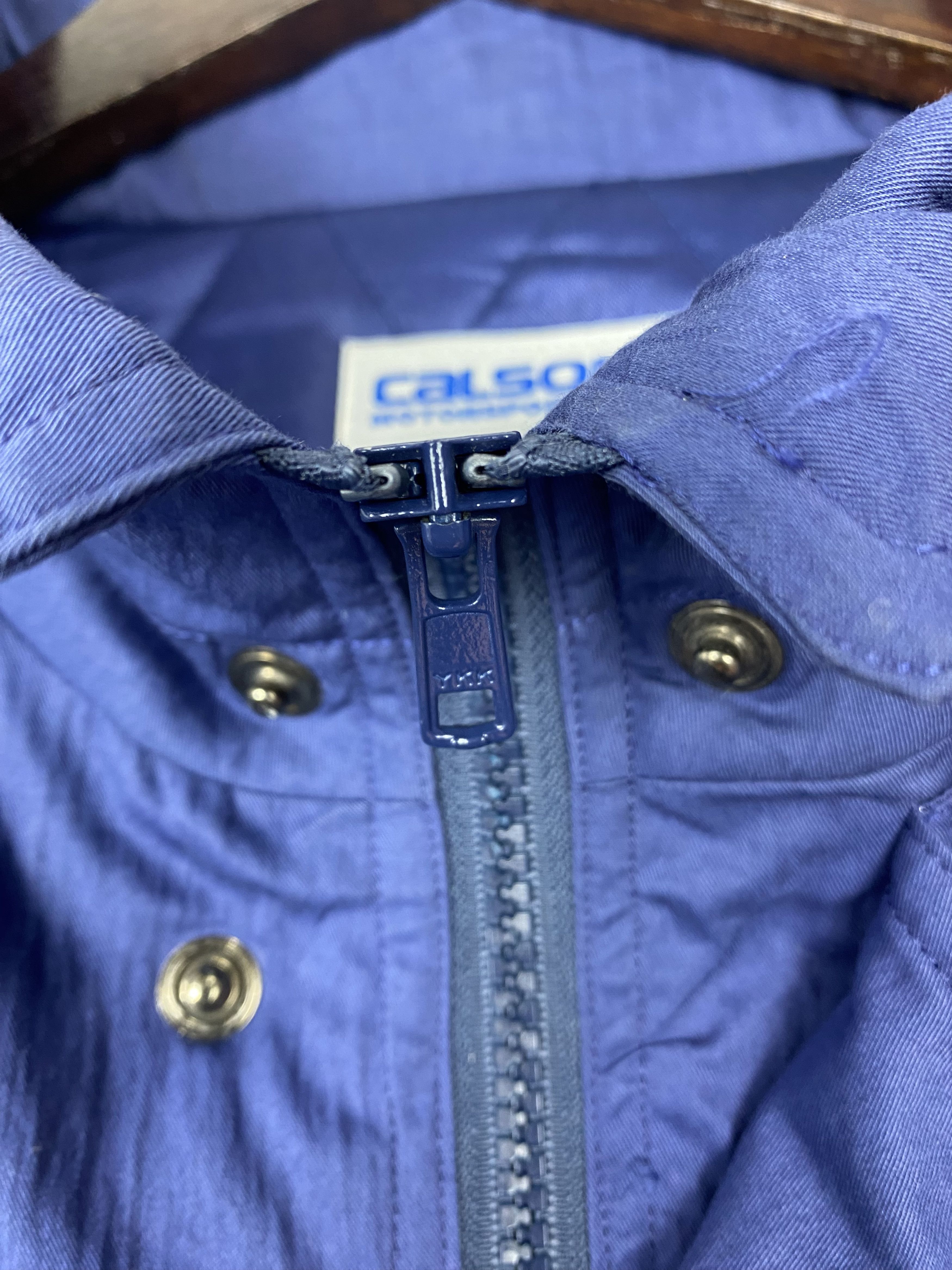 Japanese Brand Vintage Calsonic Racing Team Blue Workwear Jacket Size US L / EU 52-54 / 3 - 5 Thumbnail