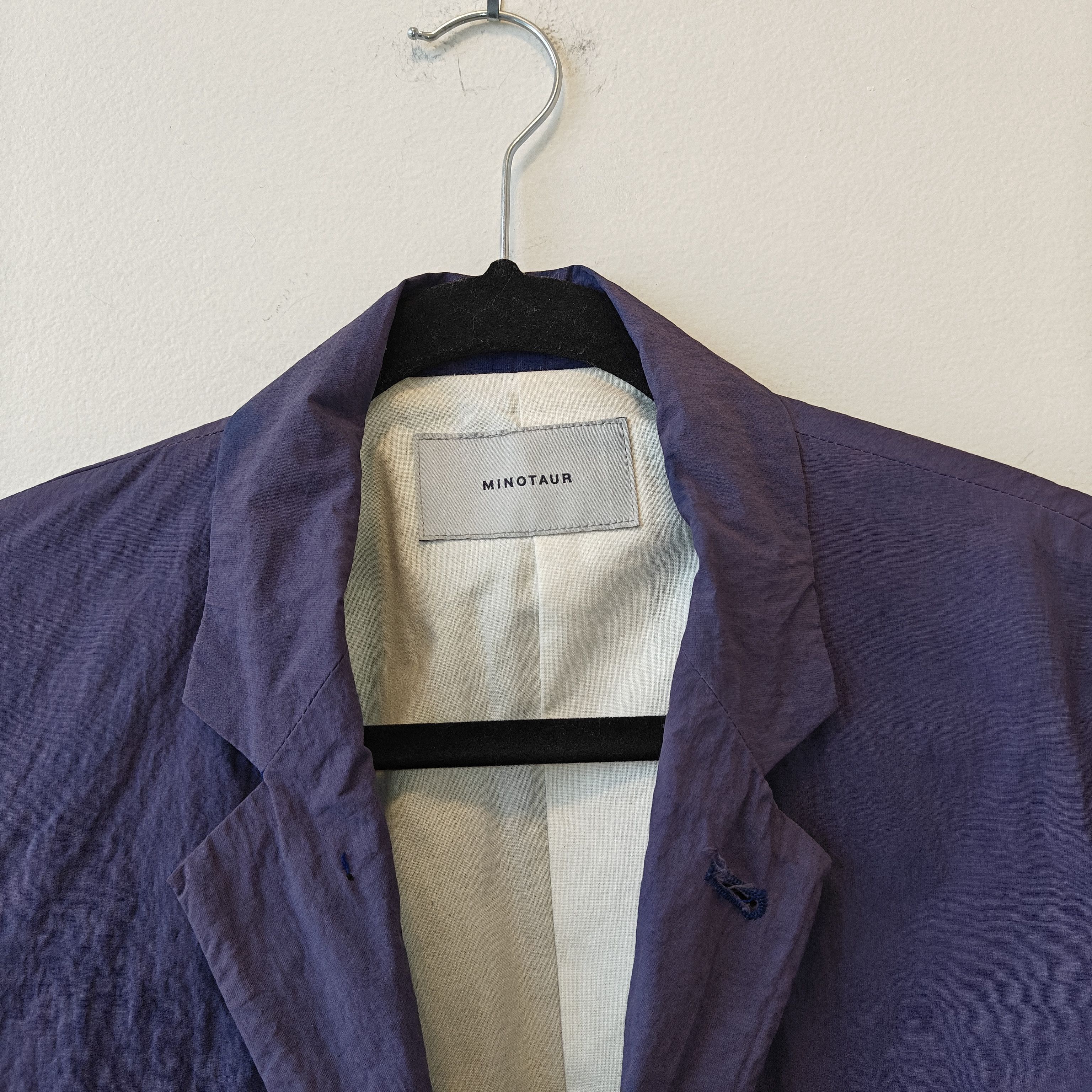MINOTAUR INST. Minotaur Purple Nylon Blazer Japan Fits Small, Nanamica Size US S / EU 44-46 / 1 - 2 Thumbnail