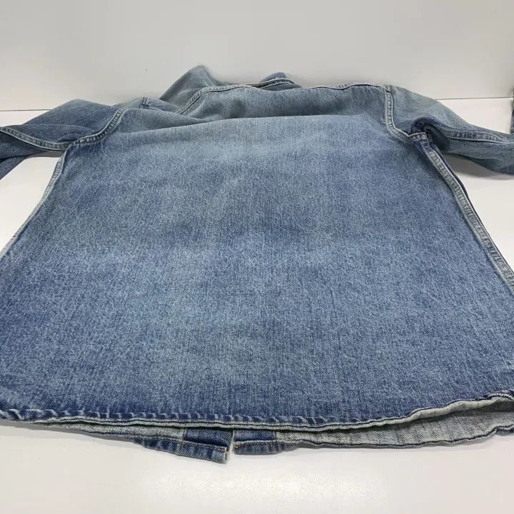 Saint Laurent Paris Saint Laurent Blue Denim Long Sleeve Shirt-2507 Size US XL / EU 56 / 4 - 9 Thumbnail