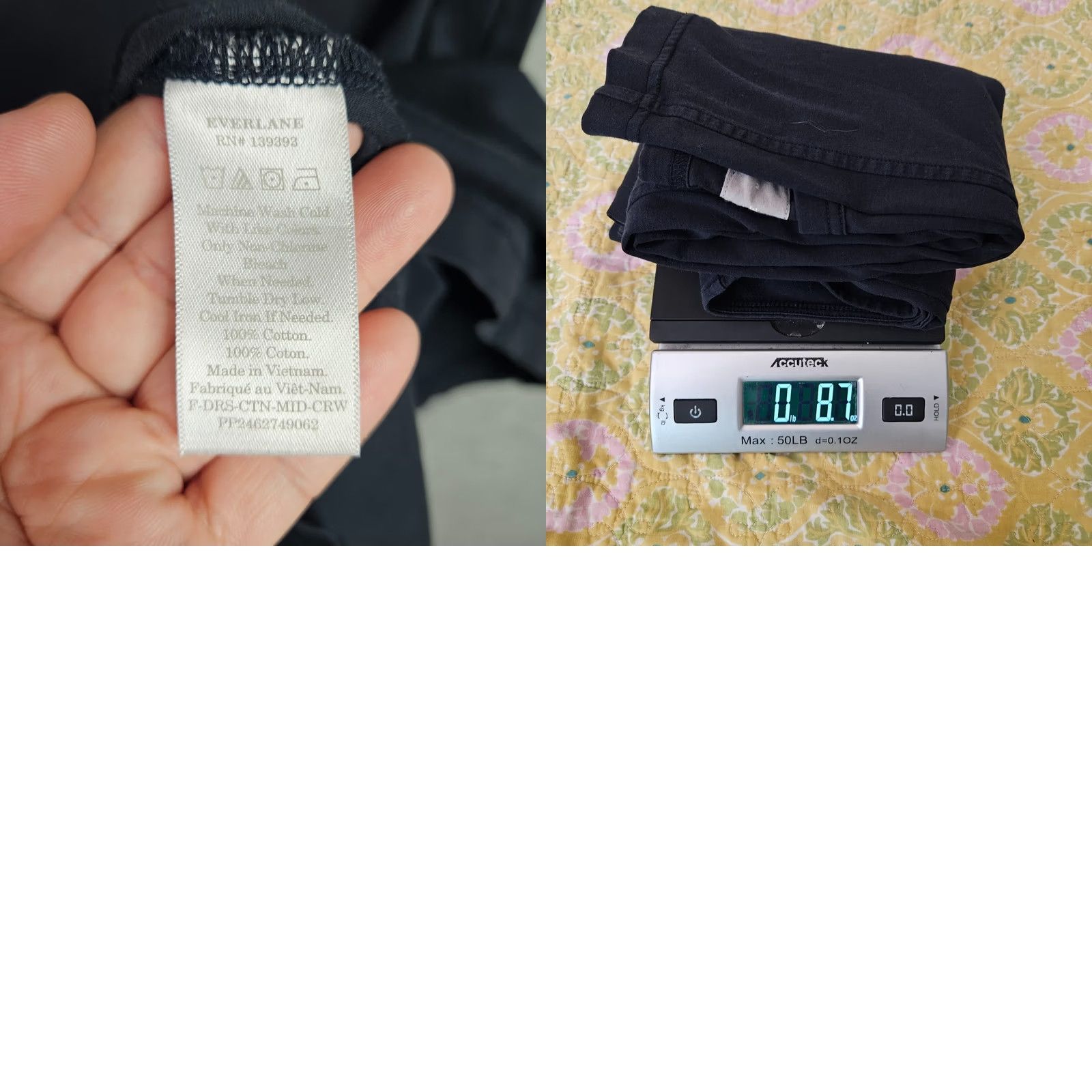 Everlane Everlane The Luxe Cotton Side Slit Tee Dress Women's Navy Blue Sz M Size M / US 6-8 / IT 42-44 - 8 Thumbnail