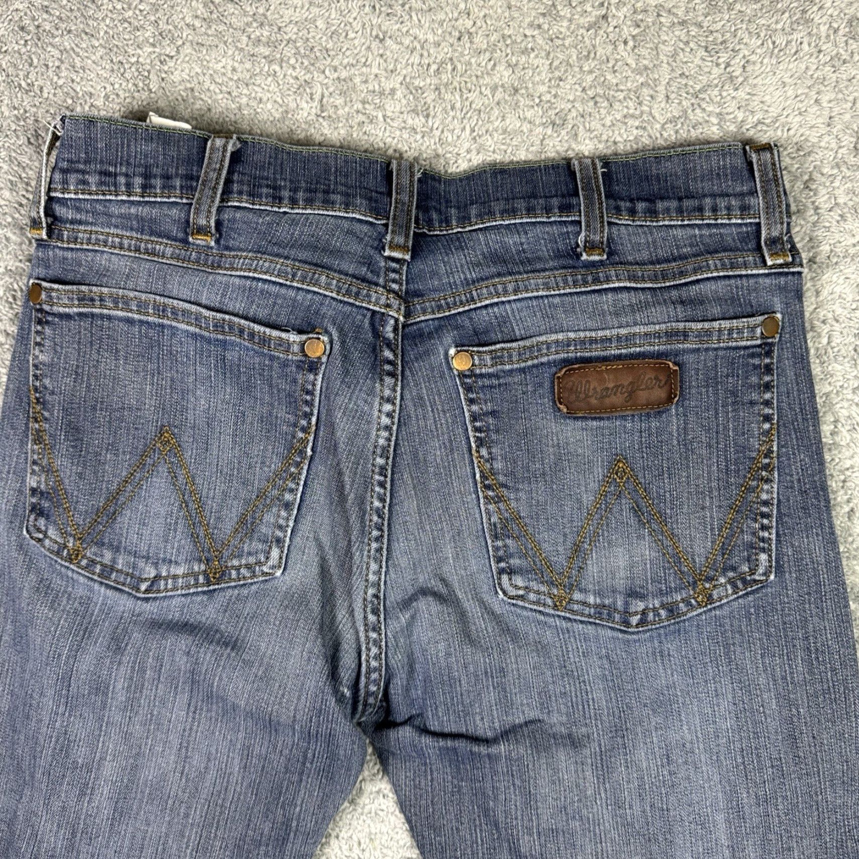 Wrangler Wrangler Retro Jeans Slim Straight 30x34 Mens Blue Denim Cowboy Western Whisker Denim Jeans Wrangler Retro Mens 30x34 Jeans Blue Size US 30 / EU 46 - 4 Thumbnail