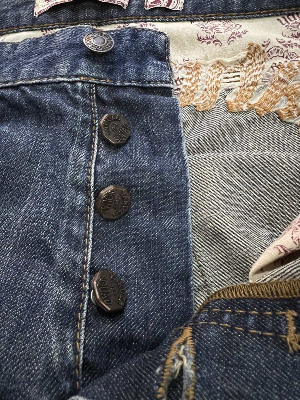 If Six Was Nine × Japanese Brand JAPANESE BRAND YAKUZA GANGSTER DISTRESSED JEANS VERY RARE Size US 32 / EU 48 - 15 Thumbnail