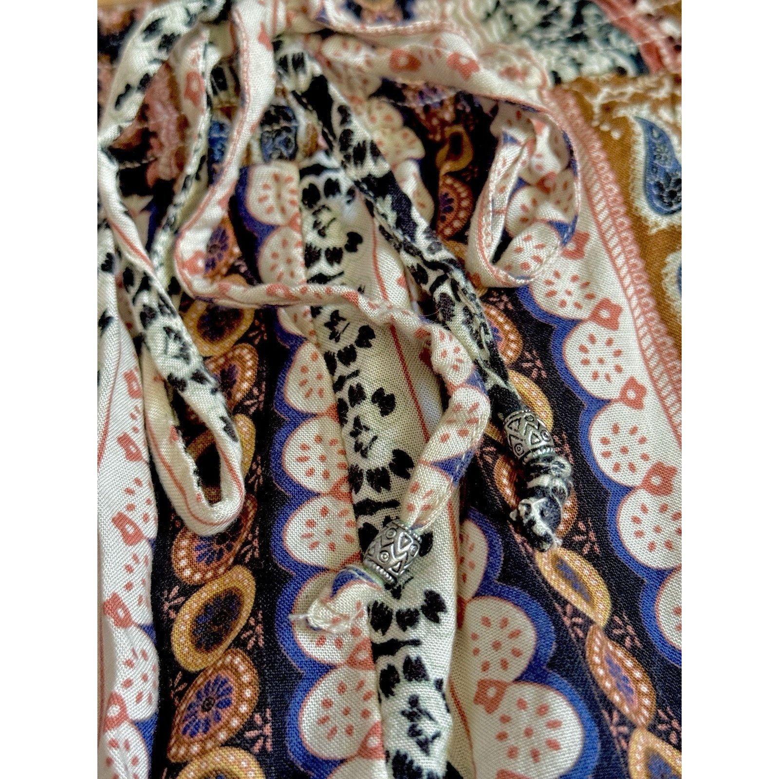 American Eagle Outfitters American Eagle Women's Multicolor Boho Beach Pants Size M Size 28" / US 6 / IT 42 - 9 Thumbnail