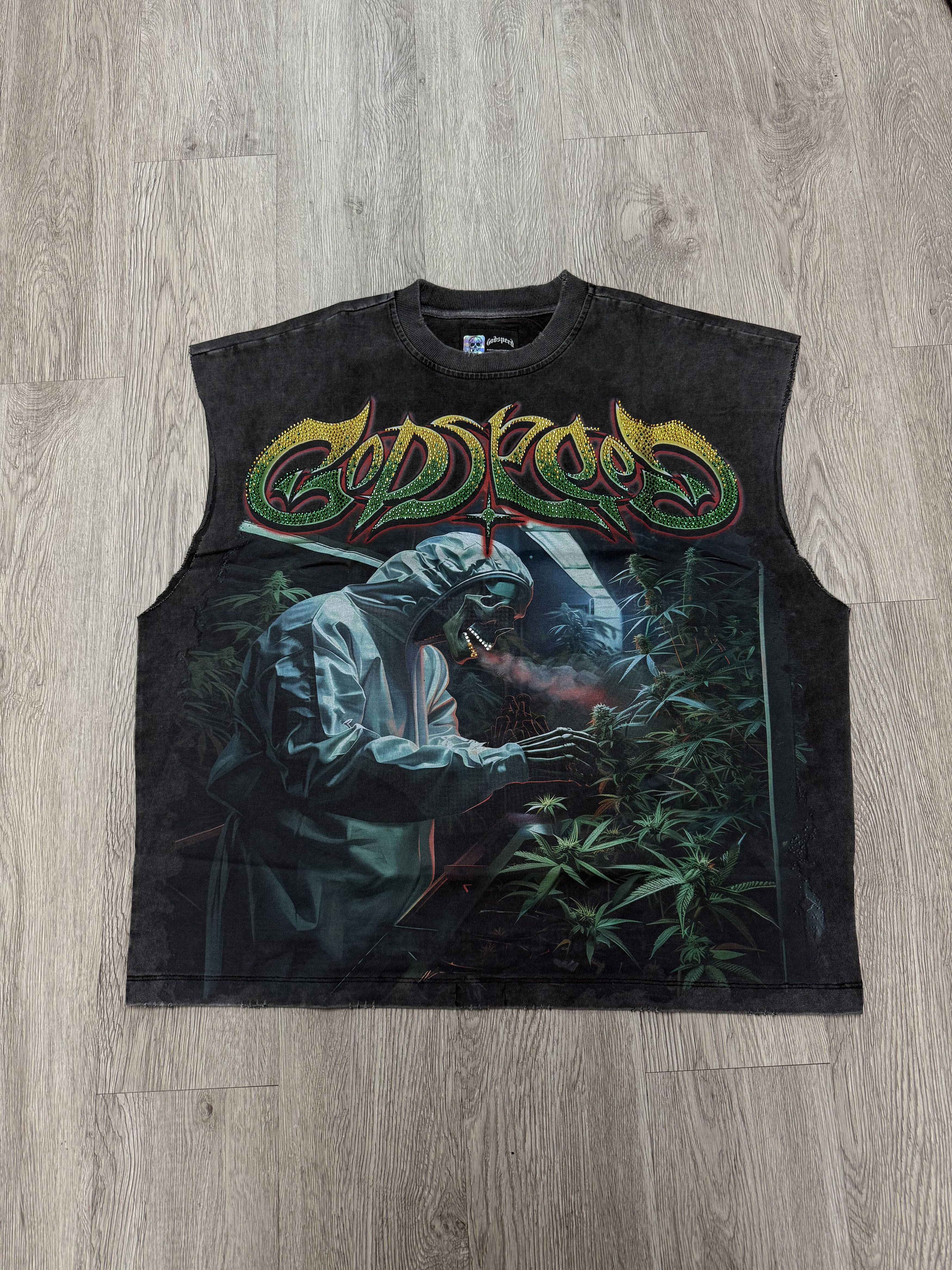 Godspeed Godspeed "420 Indoor VVS" Grey Wash Sleeveless Tee Size US M / EU 48-50 / 2 - 1 Thumbnail