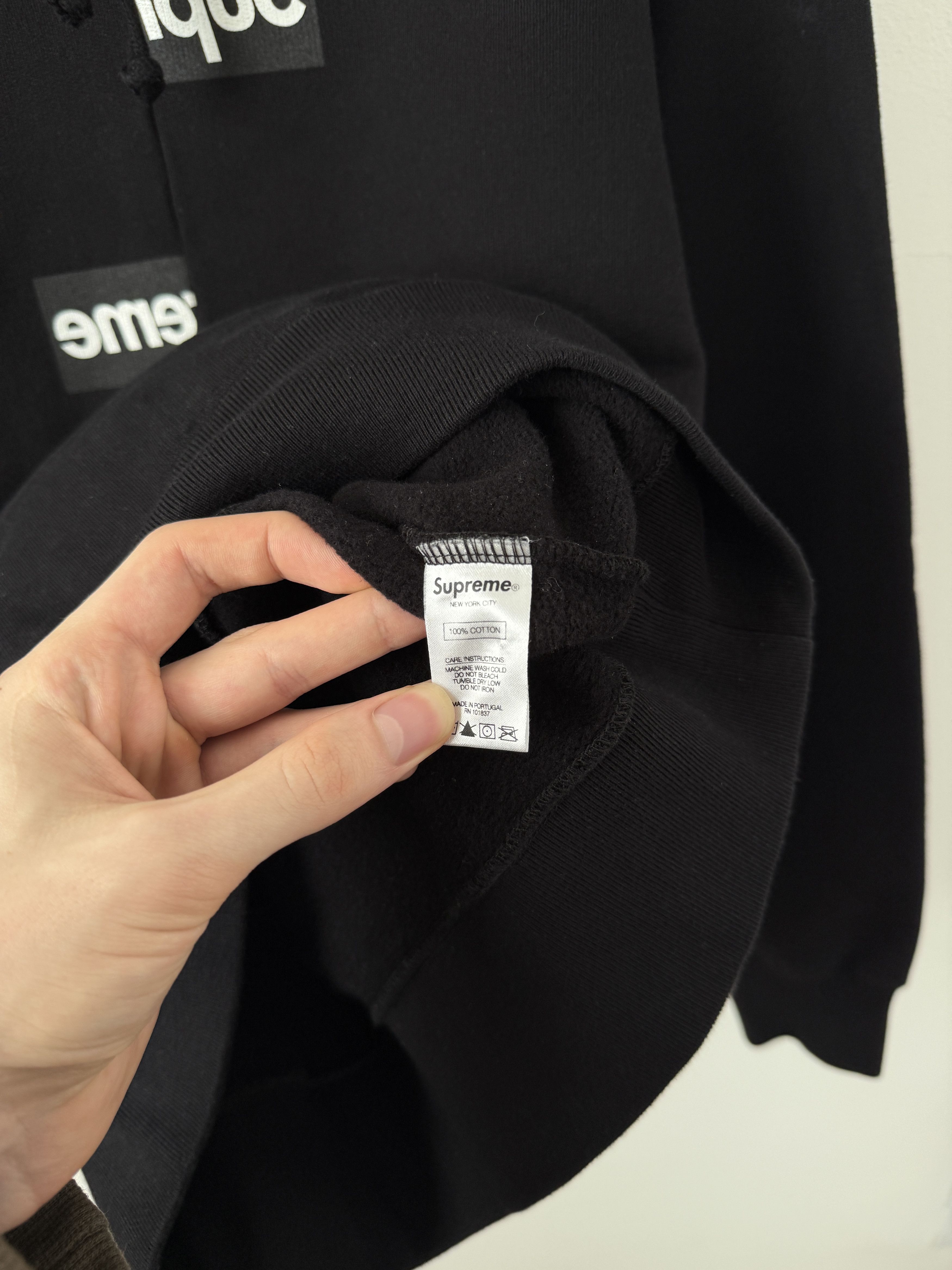 Comme des Garcons SHIRT × Supreme Split Box Logo Bogo Hoodie Size US M / EU 48-50 / 2 - 12 Thumbnail
