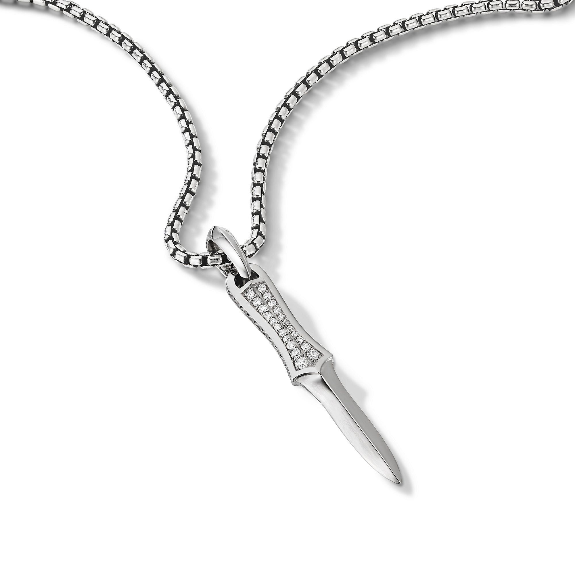 David Yurman o1w1db10526 D25638M /Size 8/Dagger Amulet in Silver Size ONE SIZE - 3 Thumbnail