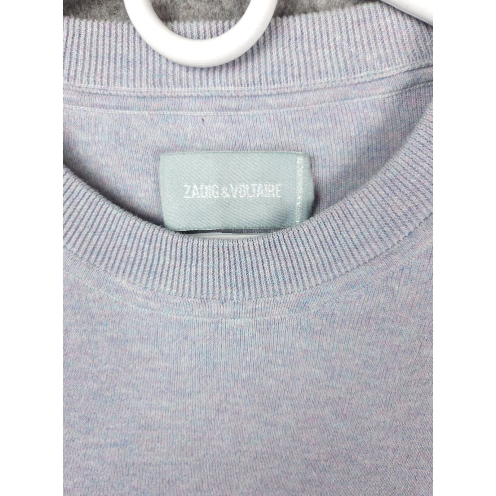 Zadig & Voltaire Zadig & Voltaire Sweater Women's XS Purple Irridescent ZV Relaxed Pullover Stars Knit Wool/Cashmere? Size XS / US 0-2 / IT 36-38 - 4 Thumbnail