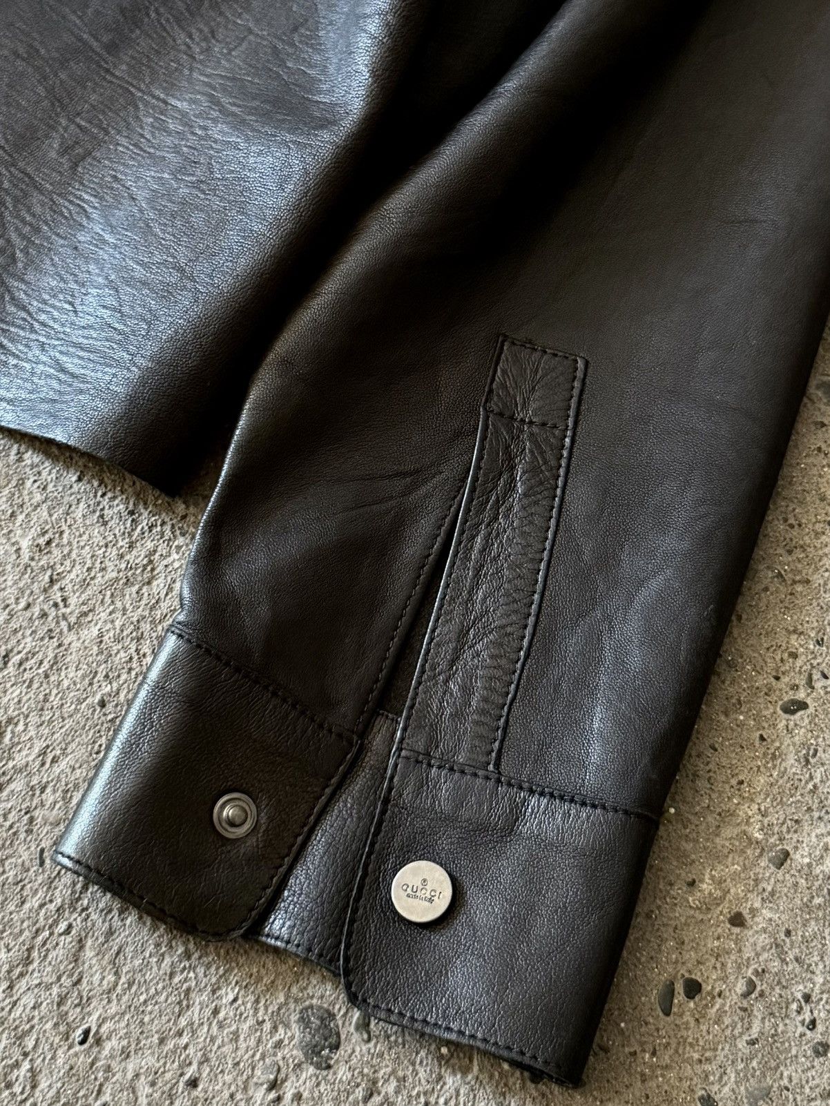 Gucci × Tom Ford Archive Gucci - Tom Ford - FW1997 - Calfskin Vareuse Shirt Size XS / US 0-2 / IT 36-38 - 10 Thumbnail