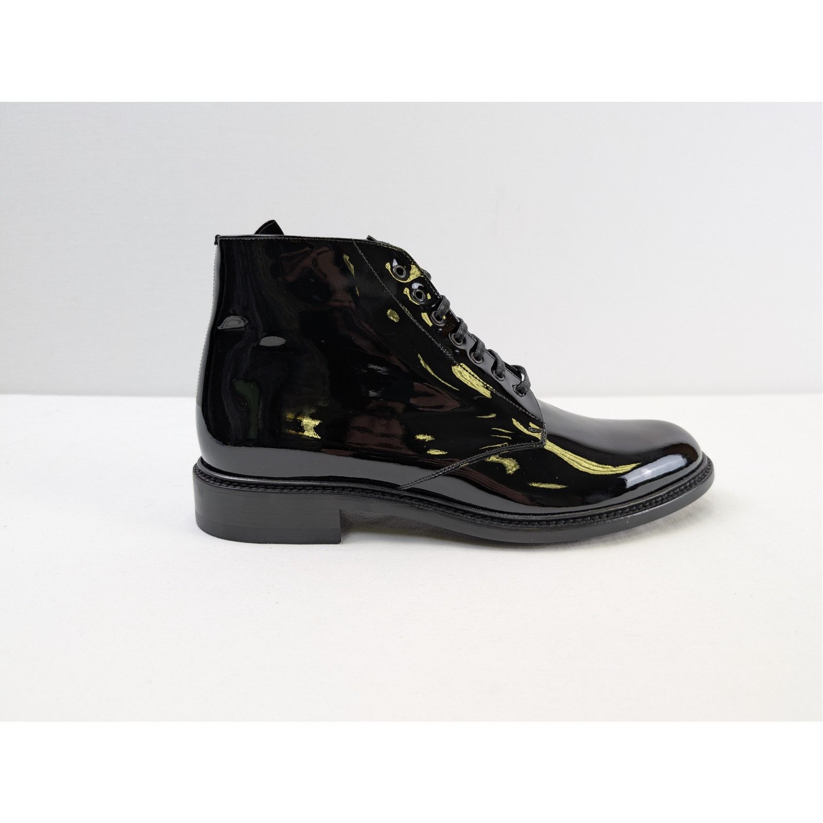 Saint Laurent Paris o1rshd1 Army 20 Lace up Boot in Black Size US 9.5 / EU 42-43 - 4 Thumbnail