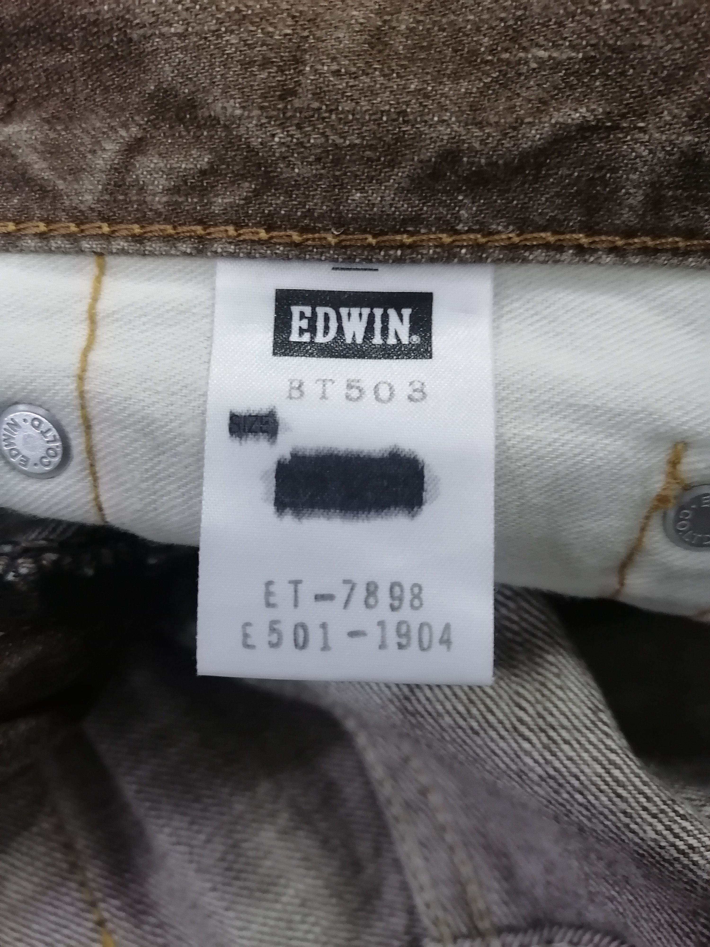 14th Addiction × Japanese Brand Edwin 503 Brown Claw Mark Distressed Denim Pants Size US 34 / EU 50 - 7 Thumbnail