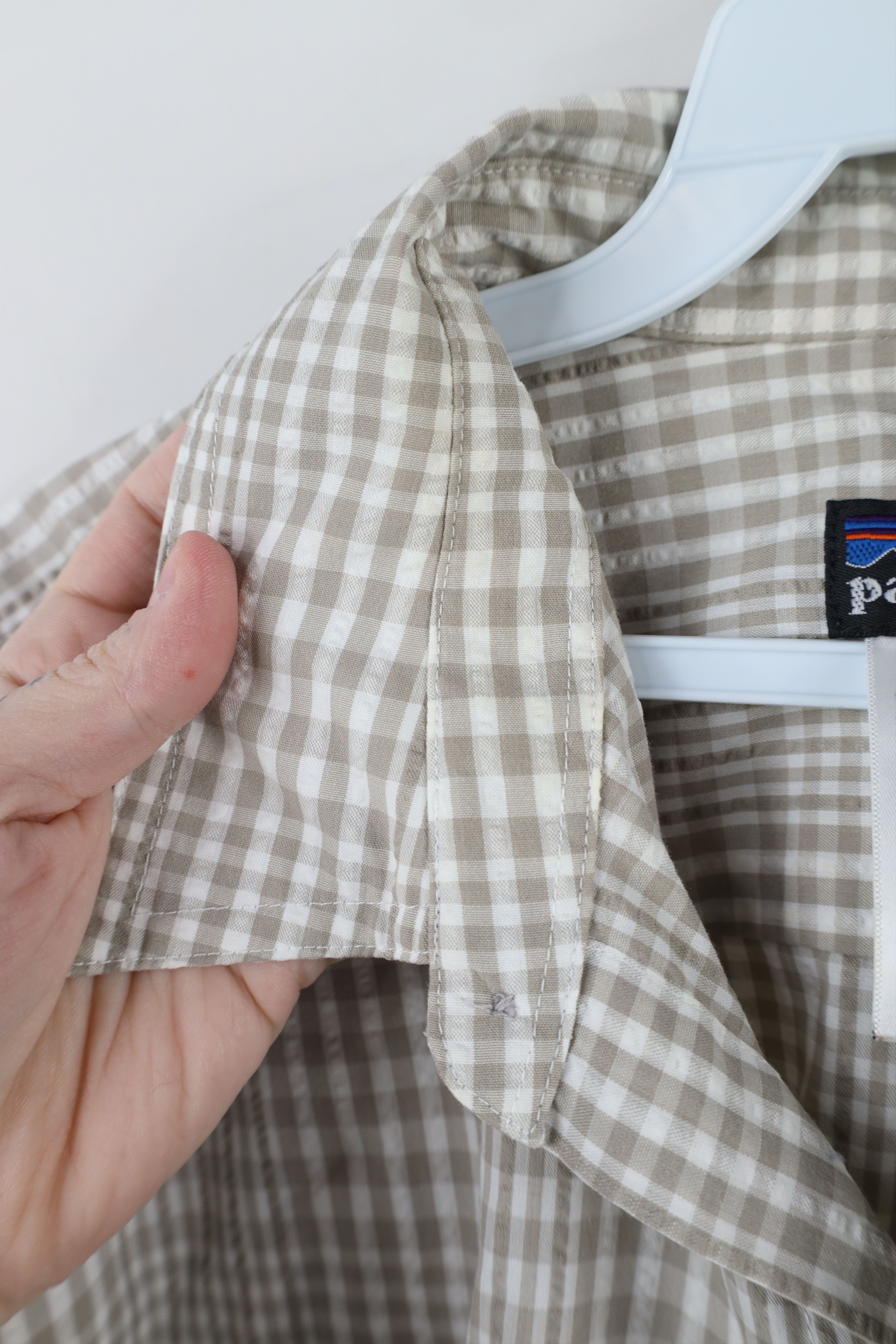 Patagonia × Vintage Vintage Patagonia Seer Sucker Collared Button Shirt Plaid Size US M / EU 48-50 / 2 - 10 Thumbnail