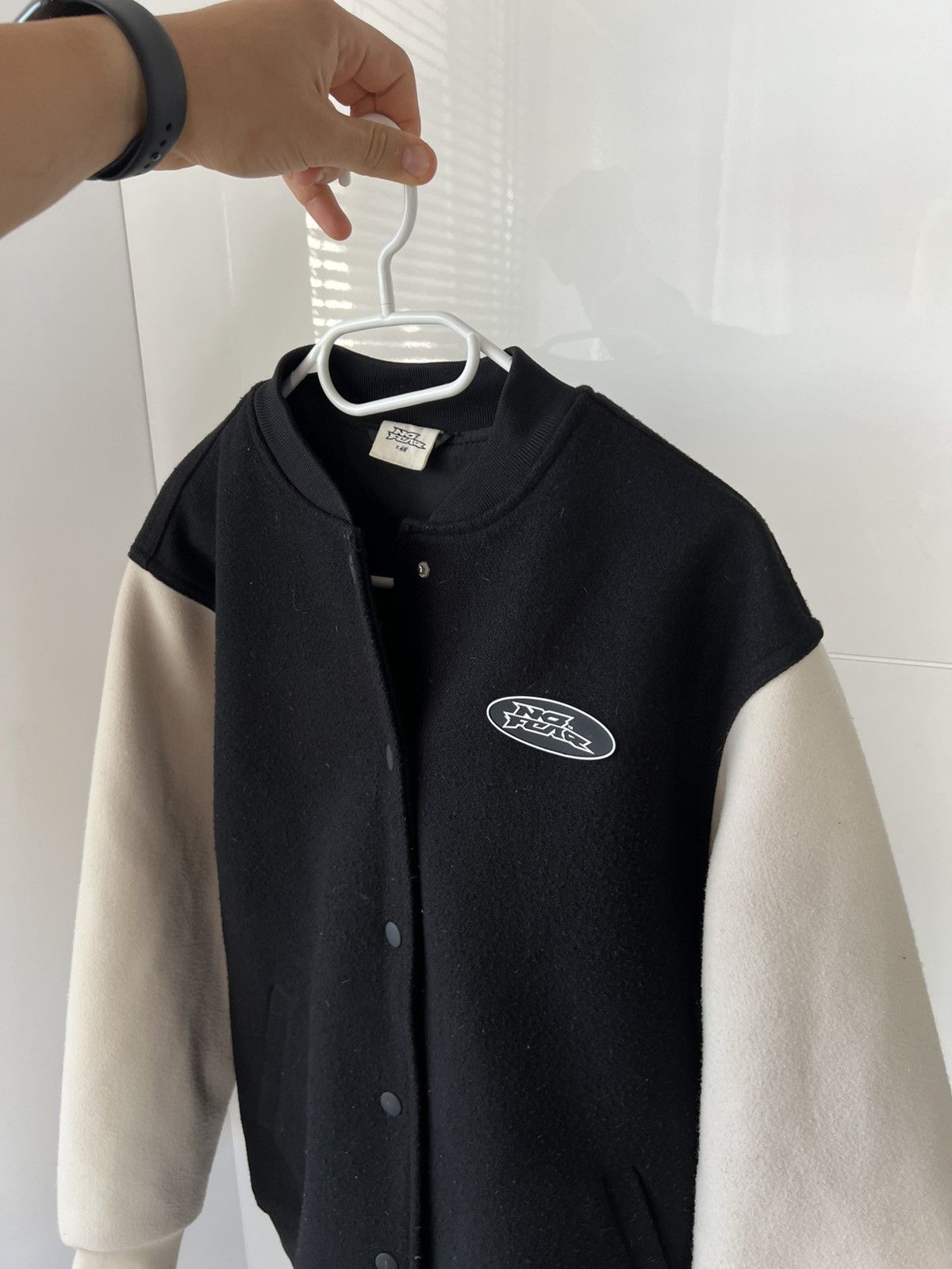 No Fear ‼️Teddy Fleece No Fear x H&M Big Logo Avant Garde Y2K Bomber Size US M / EU 48-50 / 2 - 3 Thumbnail