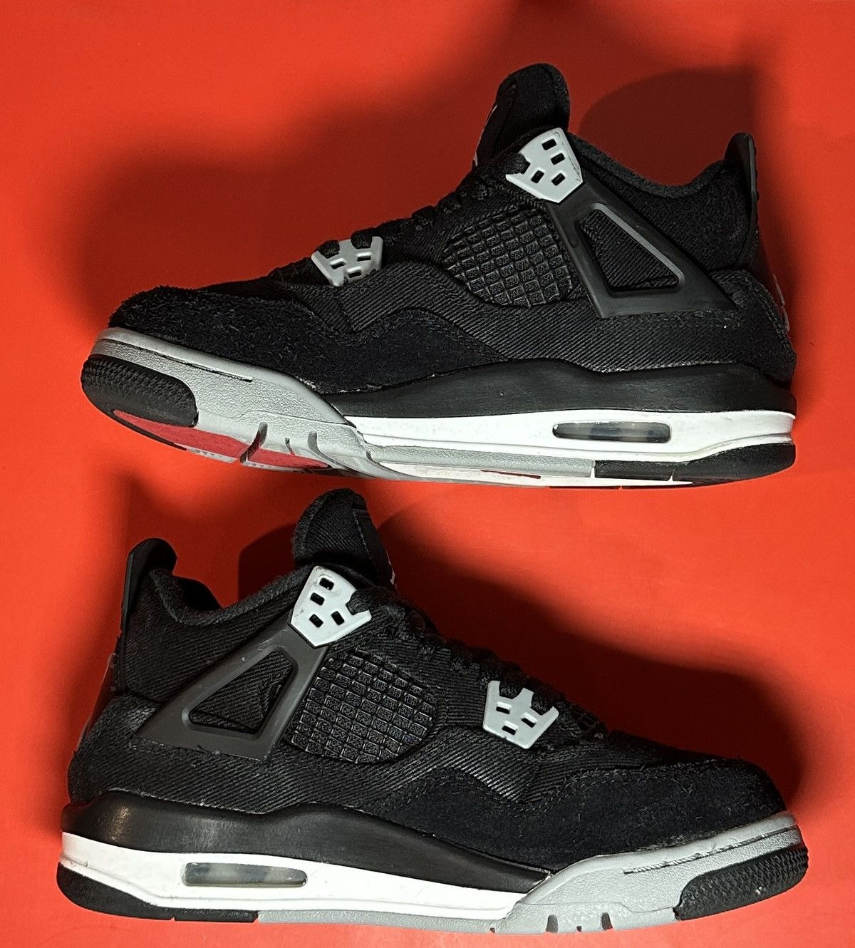 Jordan Brand Size 5 (GS) - Jordan 4 Retro SE Black Canvas Size US 5 / EU 37 - 3 Thumbnail