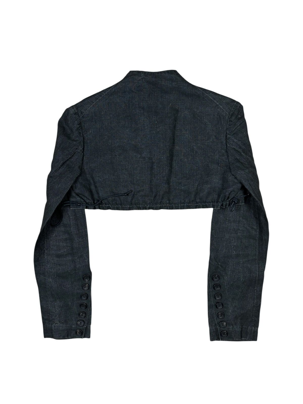 Yohji Yamamoto Y’s by Yohji Yamamoto Cropped Linnen Jacket Size S / US 4 / IT 40 - 2 Thumbnail