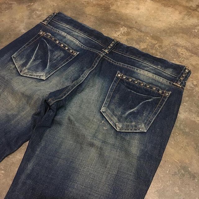 Hysteric Glamour × Japanese Brand × Tornado Mart vintage VANQUIS japan flare denim blackwash Size US 37 - 4 Thumbnail