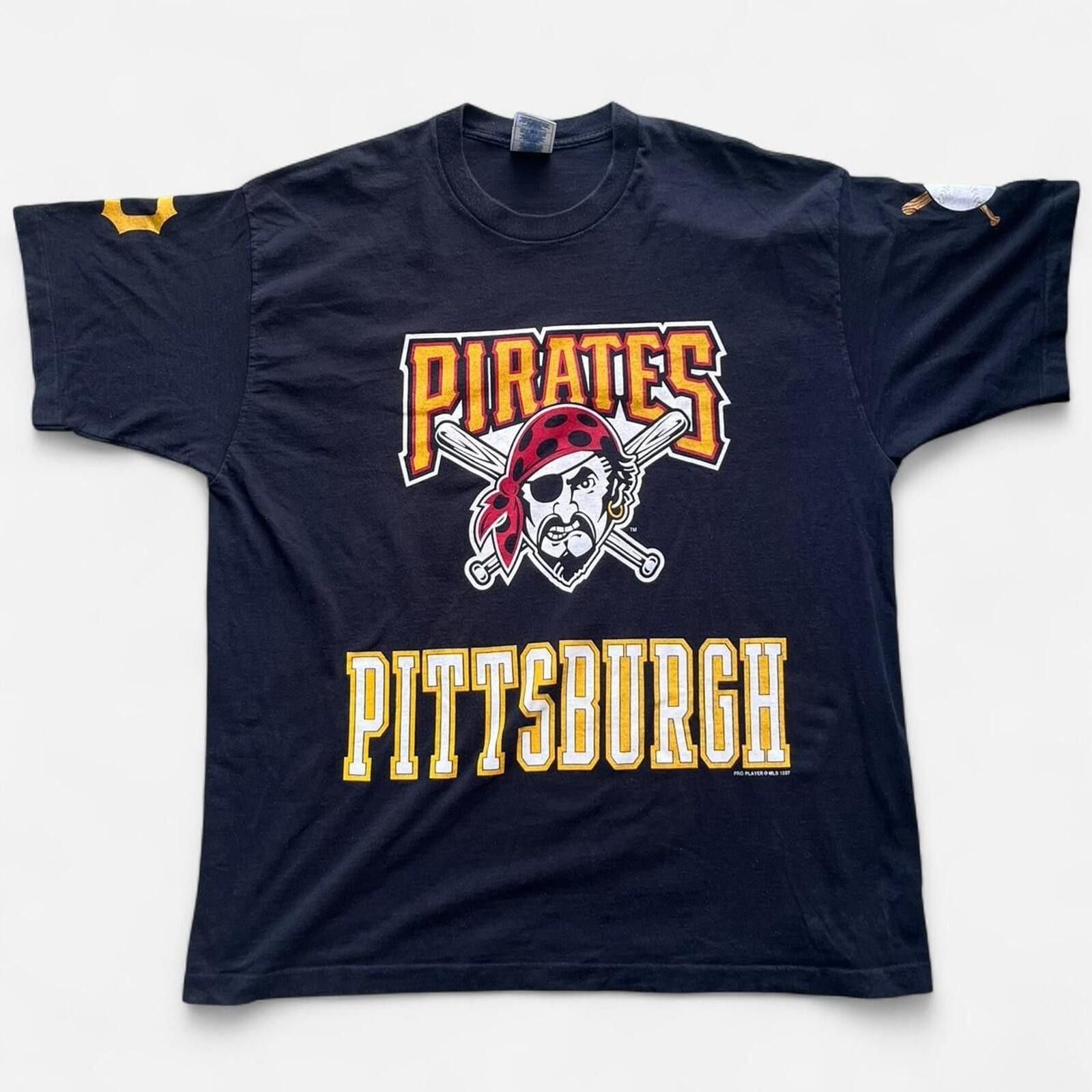 Pro Player MLB 1997 Pittsburgh Pirates Graphic Logo Jersey T-Shirt XXL Size US XXL / EU 58 / 5 - 1 Thumbnail