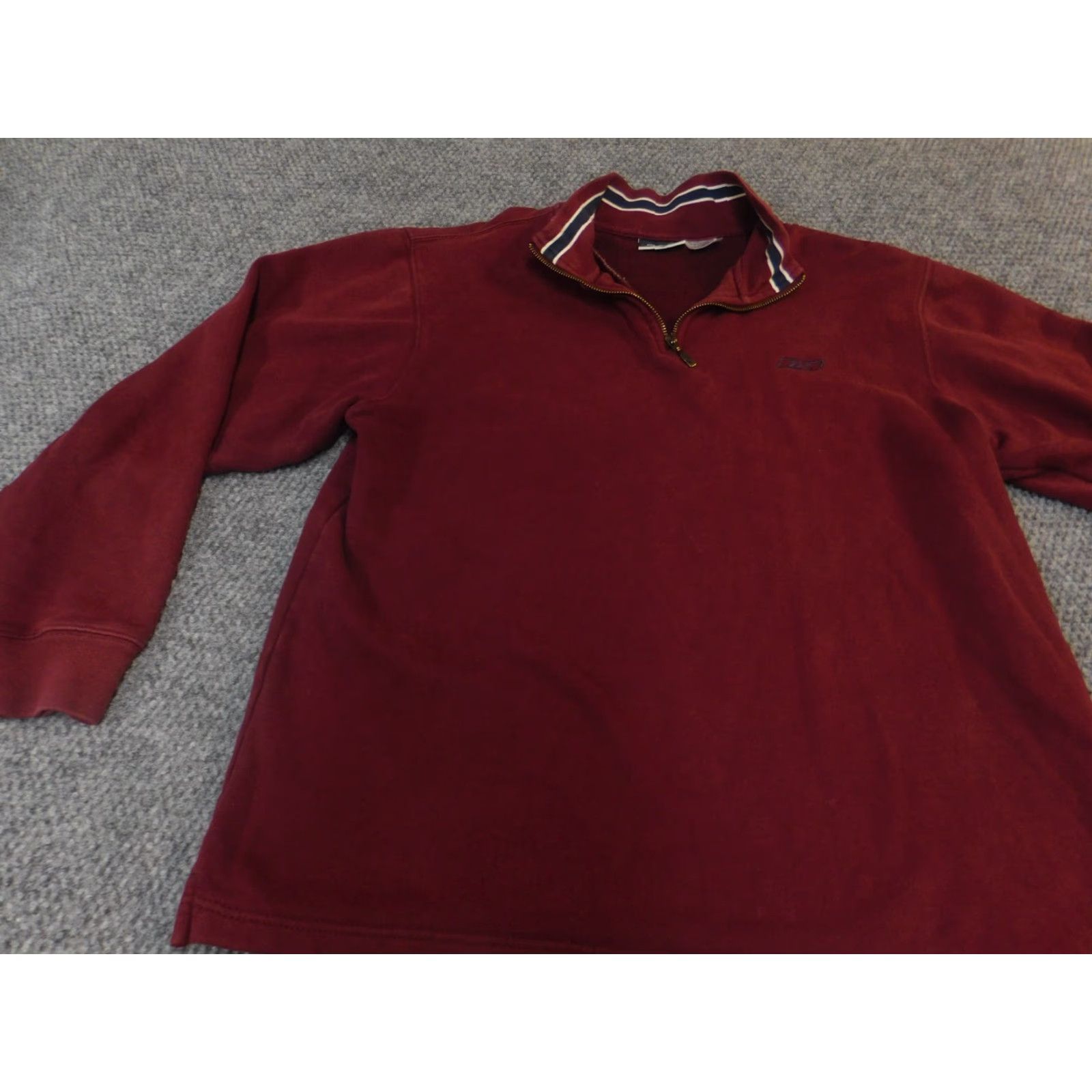 Reebok Reebok Sweater Mens Crew Neck Long Sleeve Red 1/4 Zip Pullover Modern Knitted Cotton Vintage No Size US M / EU 48-50 / 2 - 3 Thumbnail