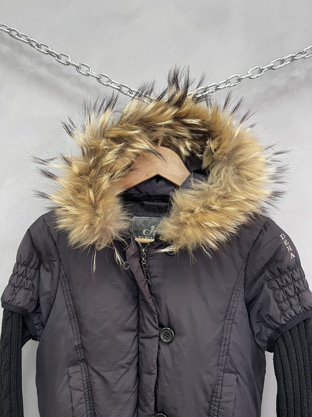 Hysteric Glamour × If Six Was Nine 2000s Avant Garde If Six Was Nine Style Jacket fur Hood 90s Size M / US 6-8 / IT 42-44 - 2 Thumbnail