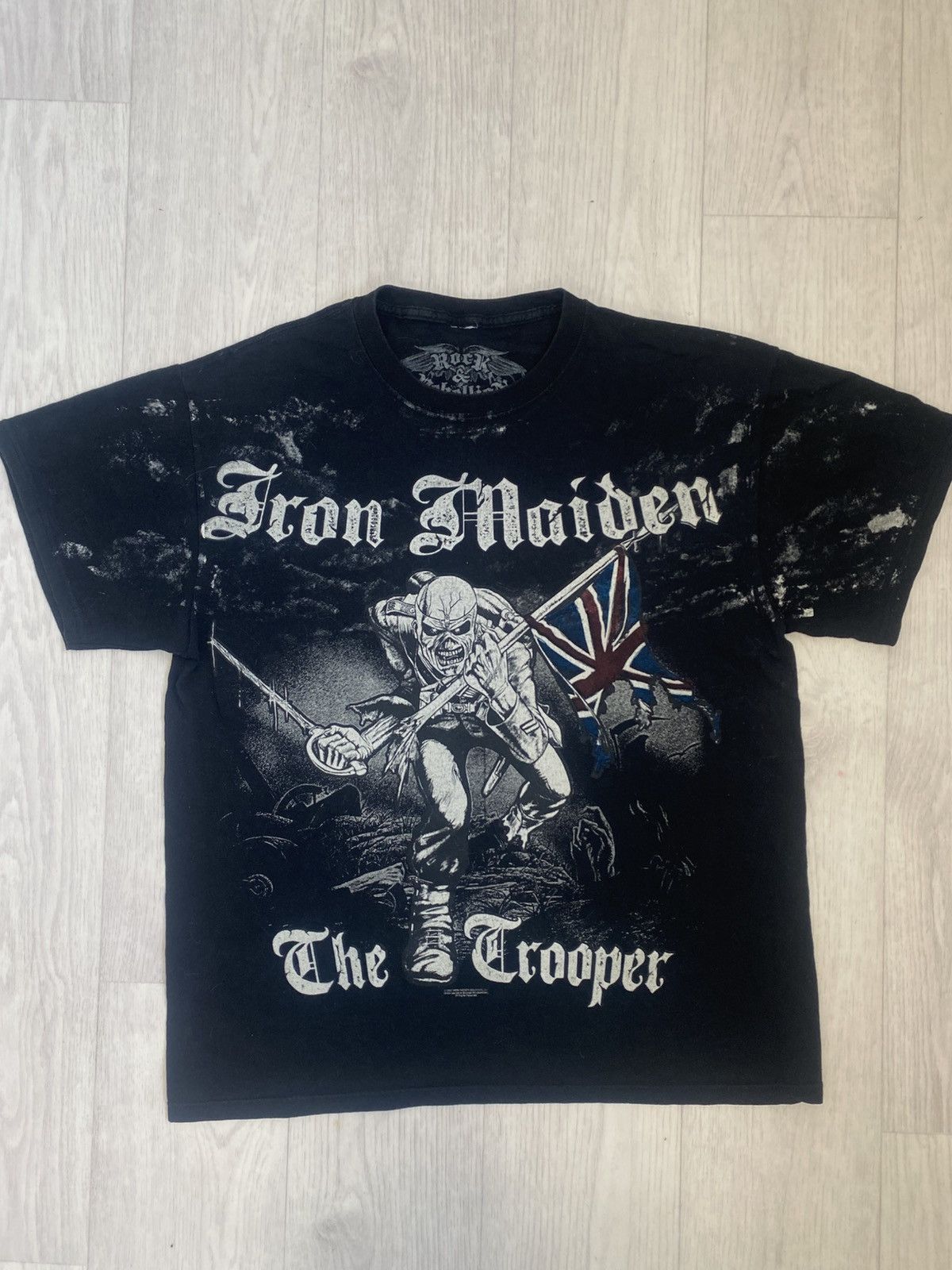 Band Tees × Iron Maiden × Vintage Iron Maiden 2007 Rock The Trooper T shirt Size L Mens Size US L / EU 52-54 / 3 - 1 Thumbnail