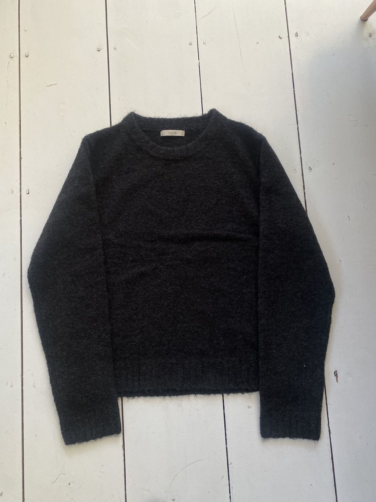 Vuja De VUJA DE x WAYH SCOTT AFFIX FLEECE SWEATER IN ANGORA
