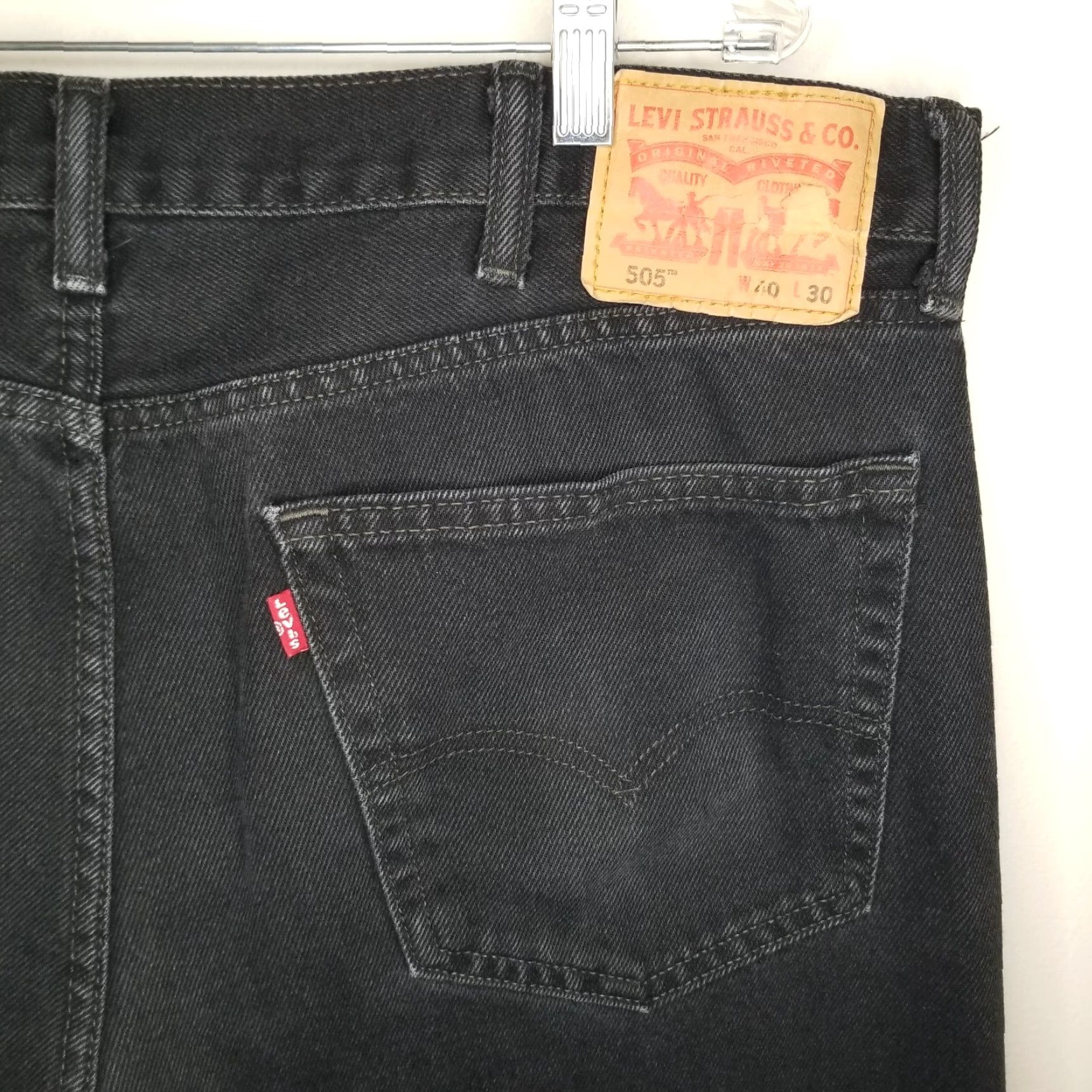 Levi's Levi's 505 Jeans Men 40x30 Black Straight Size US 40 / EU 56 - 7 Thumbnail