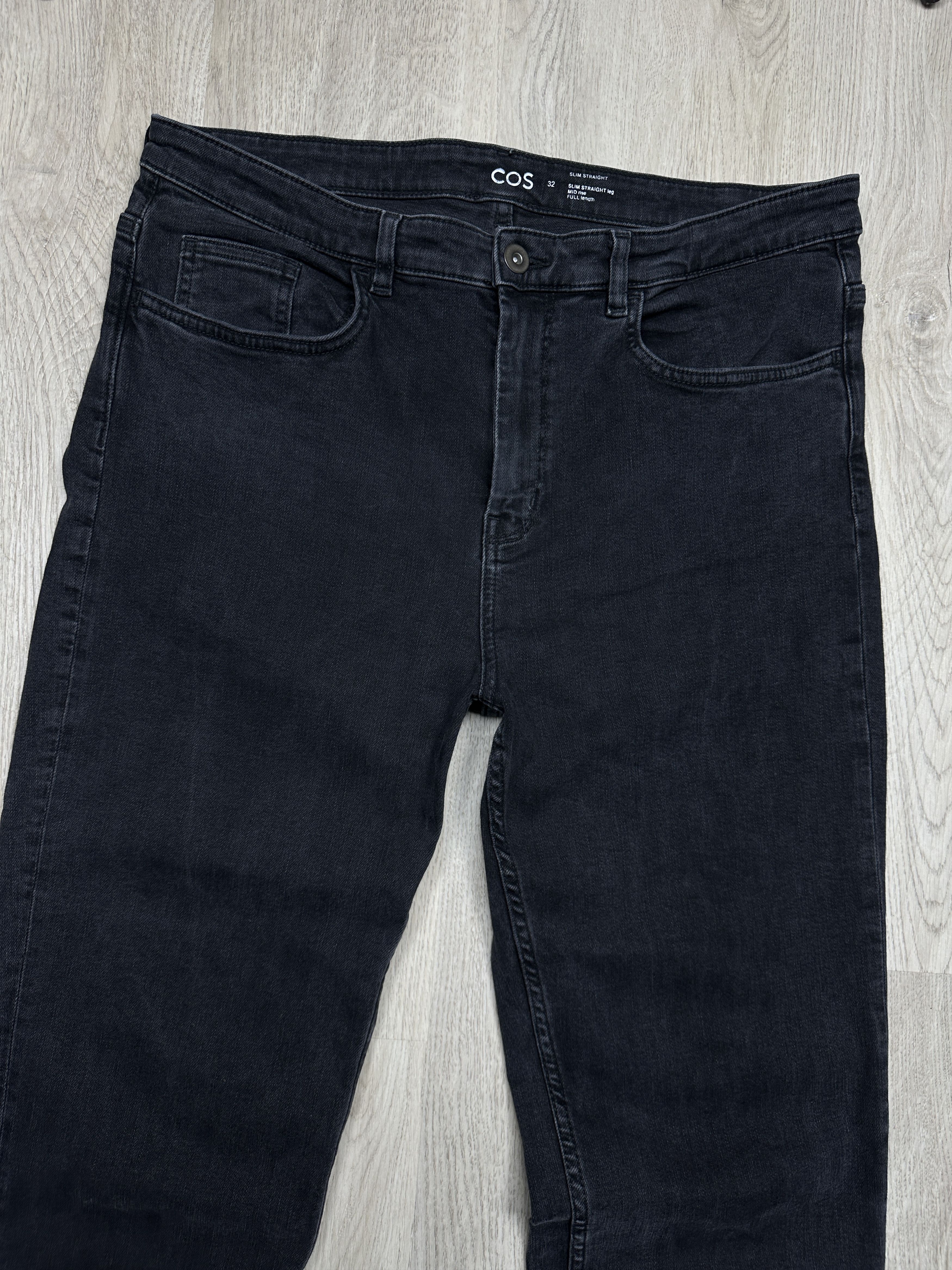 Cos Cos Mens Denim Pants Slim Straight Jeans Size US 32 / EU 48 - 2 Thumbnail
