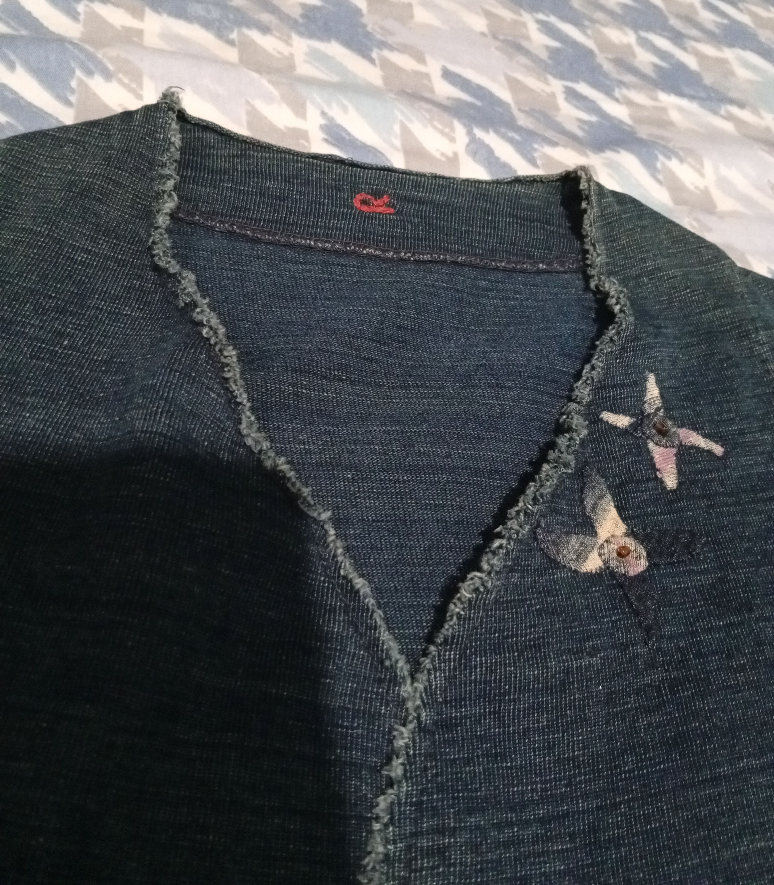 45rpm 45 rpm flower indigo shirt Size S / US 4 / IT 40 - 4 Thumbnail