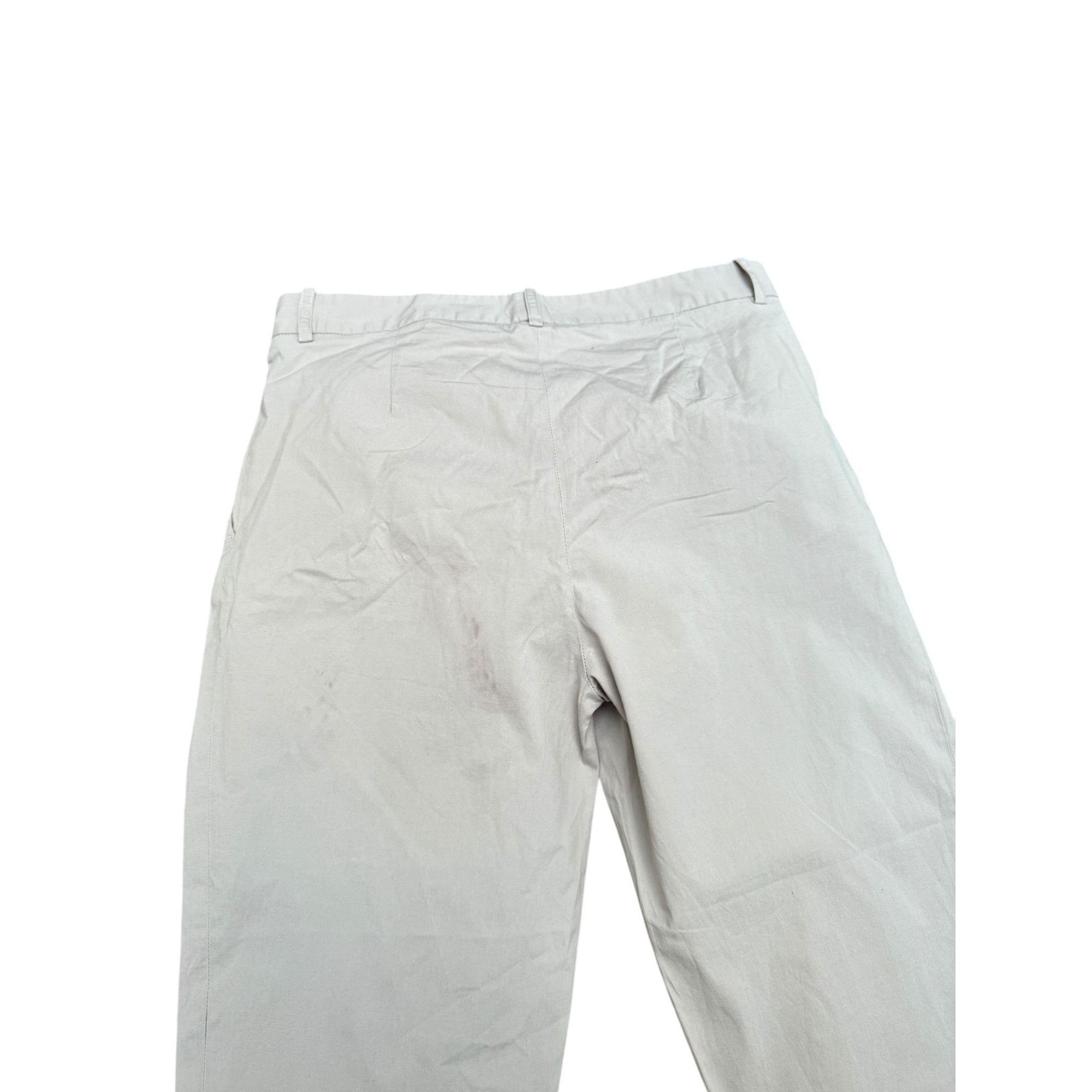 Jil Sander Beige Cotton pants Size 25" / US 0 / IT 36 - 4 Thumbnail