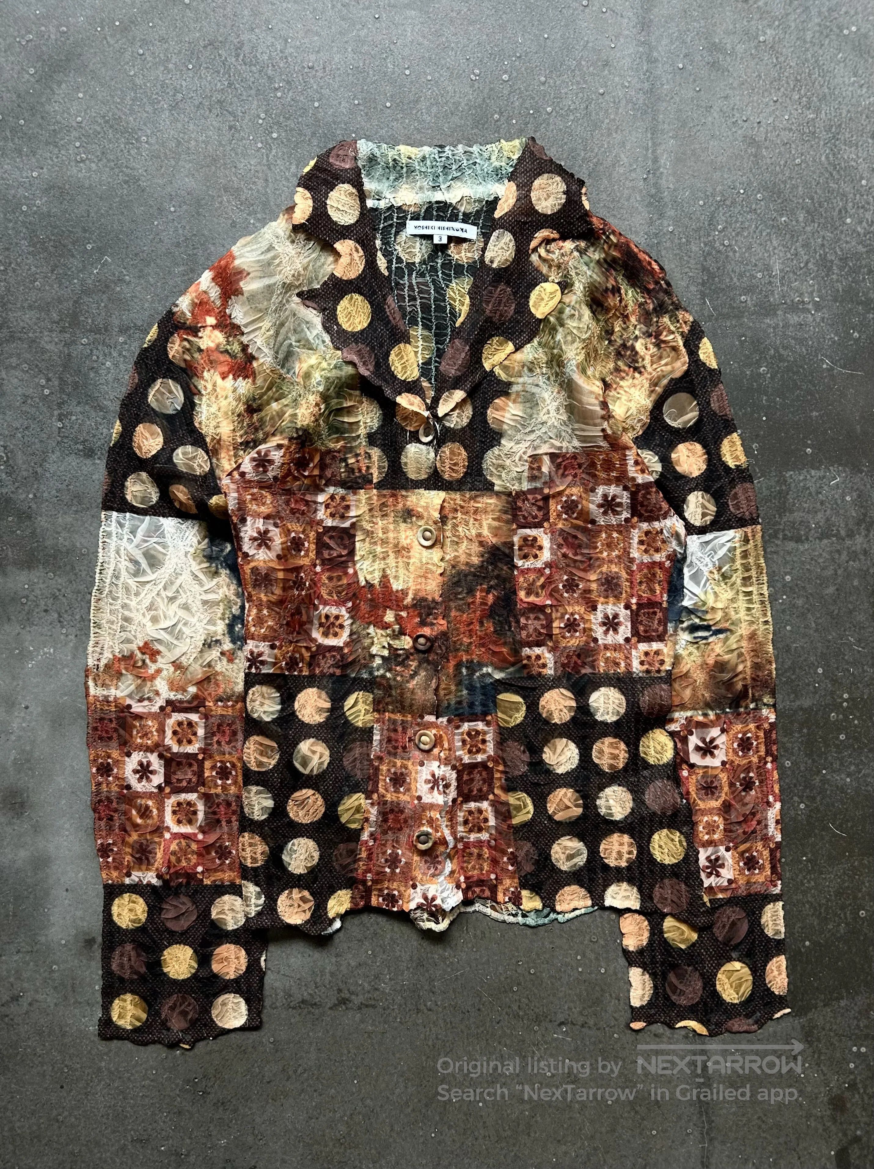 Yoshio Kubo patterned pleated shirt by yoshiki hishinuma. Size US M / EU 48-50 / 2 - 1 Thumbnail