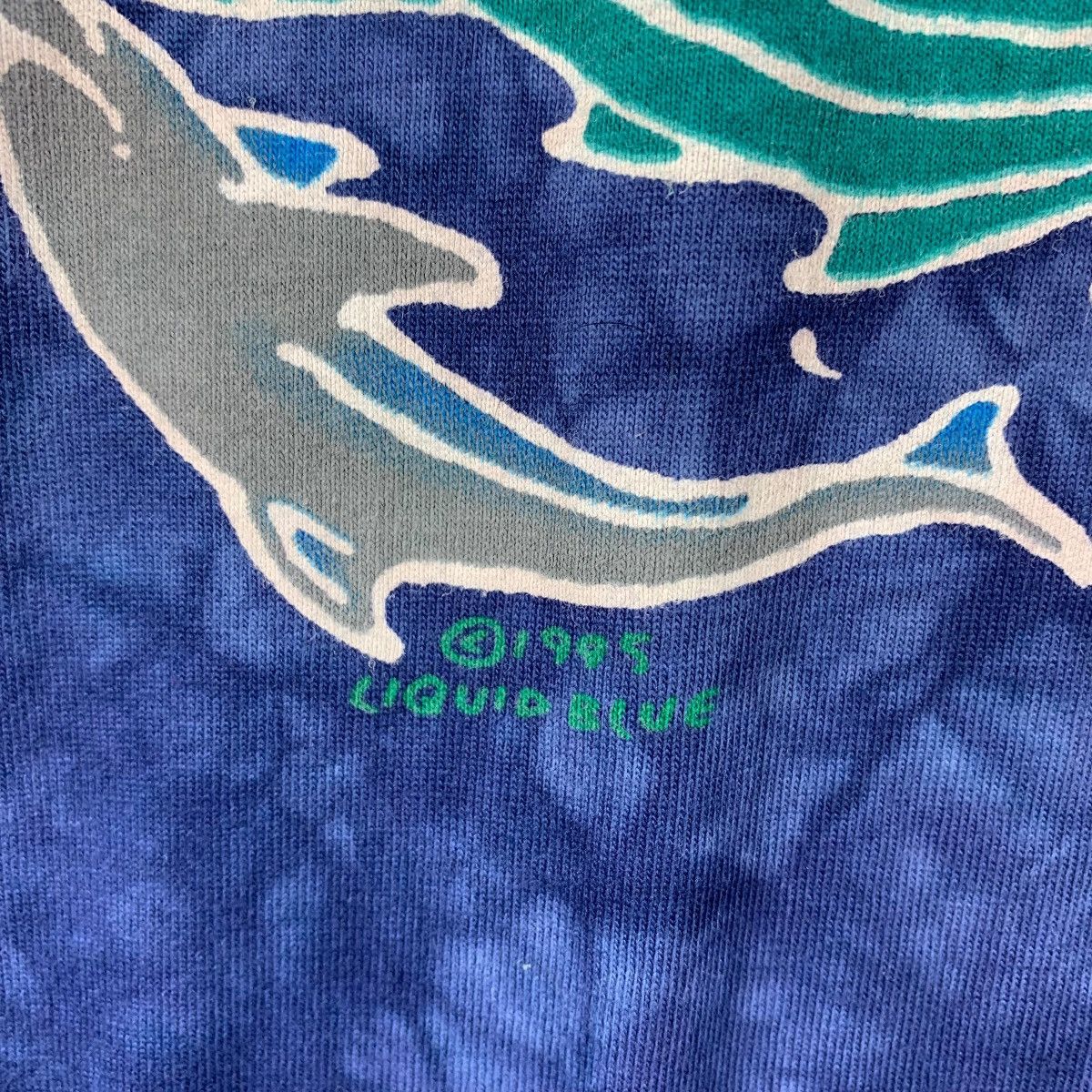 Liquid Blue Vintage 90s LIQUID BLUE Ian bohorquez dolphin tye dey tee Size US XL / EU 56 / 4 - 9 Thumbnail