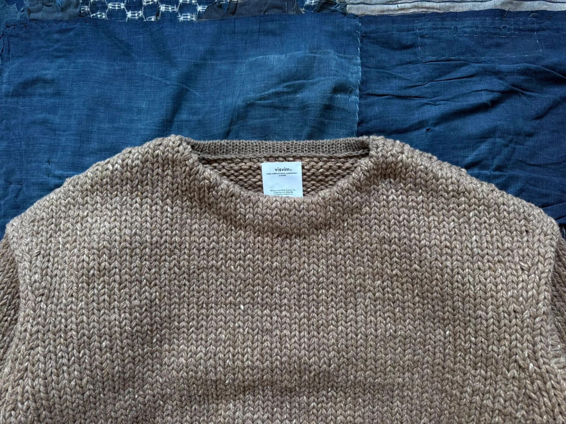 Visvim VISVIM 25AW Amplus Boatneck Hand Knit Wool Blend Brown 3 Size US L / EU 52-54 / 3 - 4 Thumbnail