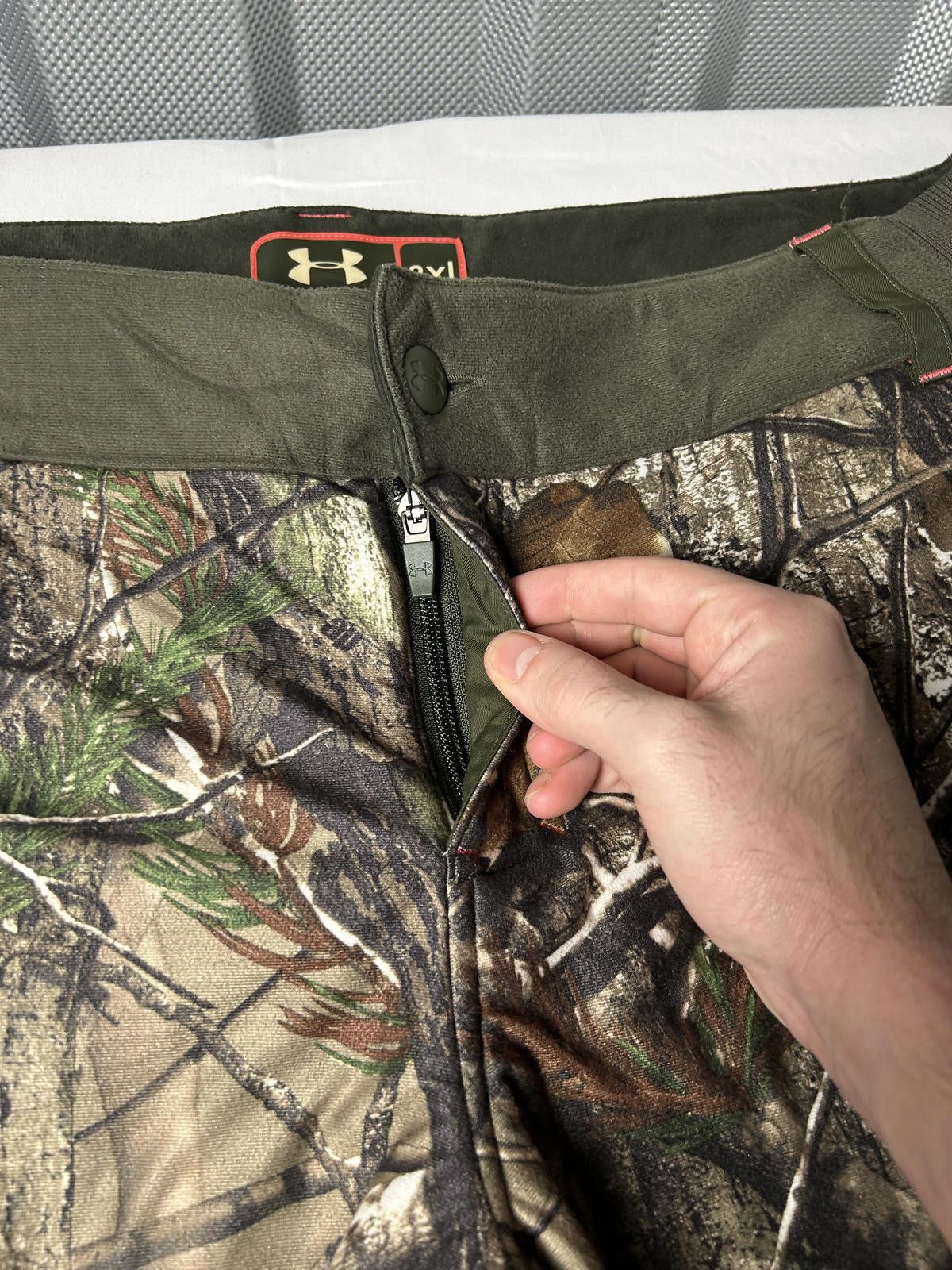 Under Armour Rare Under Armour Fleece Lined Real Tree Camo Cargo Trousers Size US 39 - 4 Thumbnail