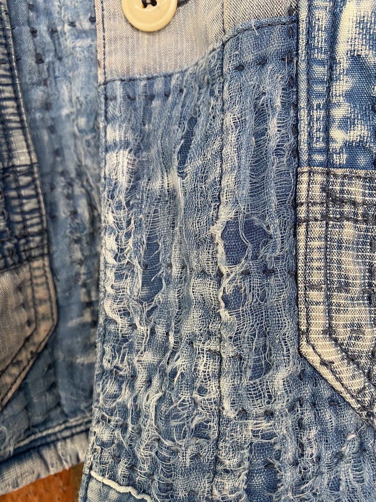 FDMTL Iconic Sashiko Boro Jacket 10 Year Wash Size US L / EU 52-54 / 3 - 16 Thumbnail