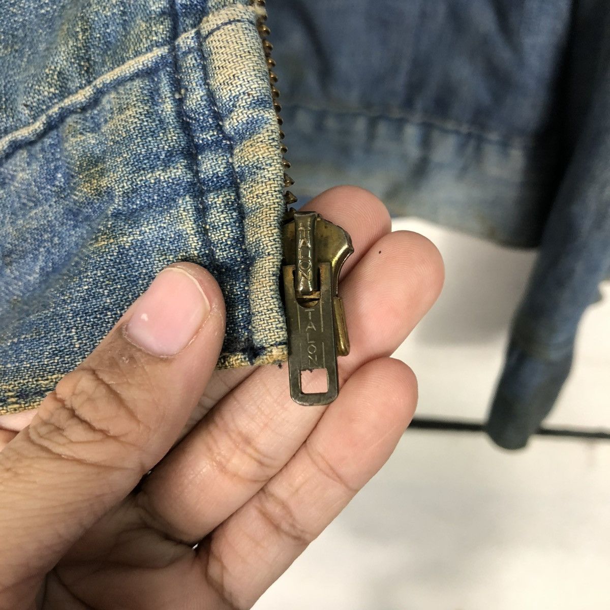 Vintage 🔥VINTAGE 50’s DENIM JACKET DEE CEE USA MADE BLANKET TALON Size US M / EU 48-50 / 2 - 18 Thumbnail