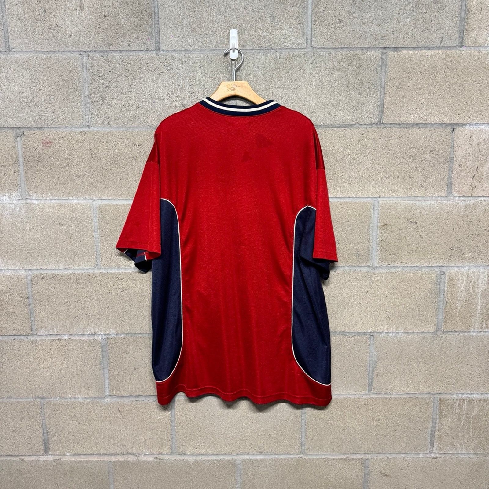 Polo Ralph Lauren Vintage Polo Sport Ralph Lauren button up Jersey xl red blue Size US XL / EU 56 / 4 - 3 Thumbnail