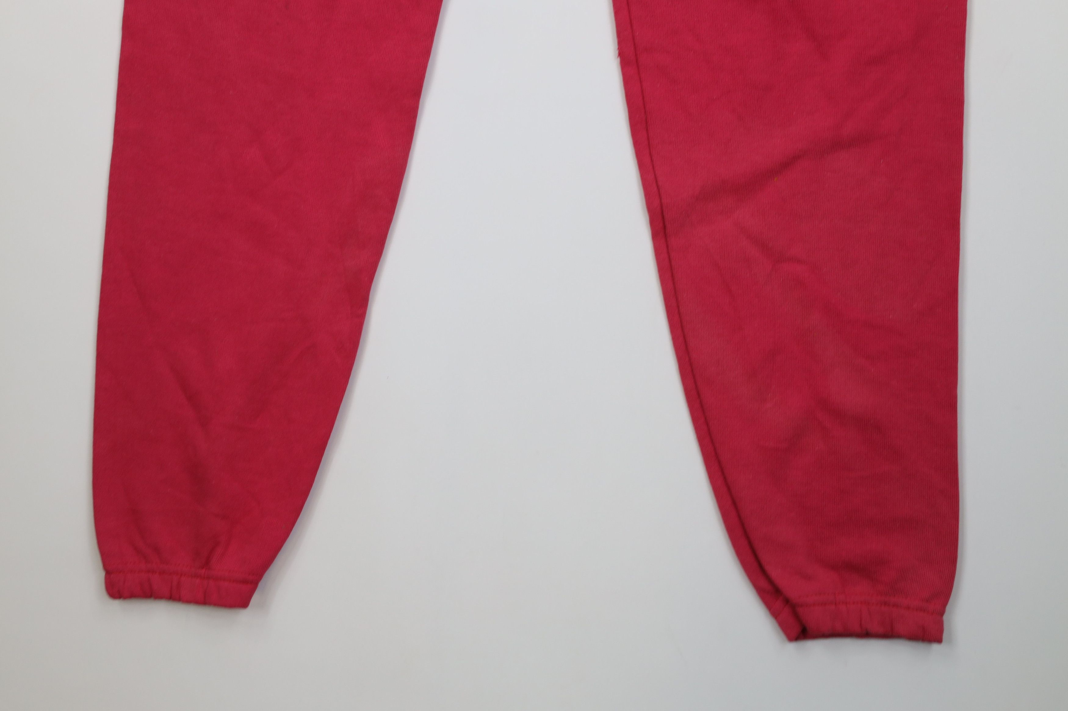 Vintage Vintage 70s Streetwear Cuffed Sweatpants Joggers Pink USA Size 29" - 4 Thumbnail