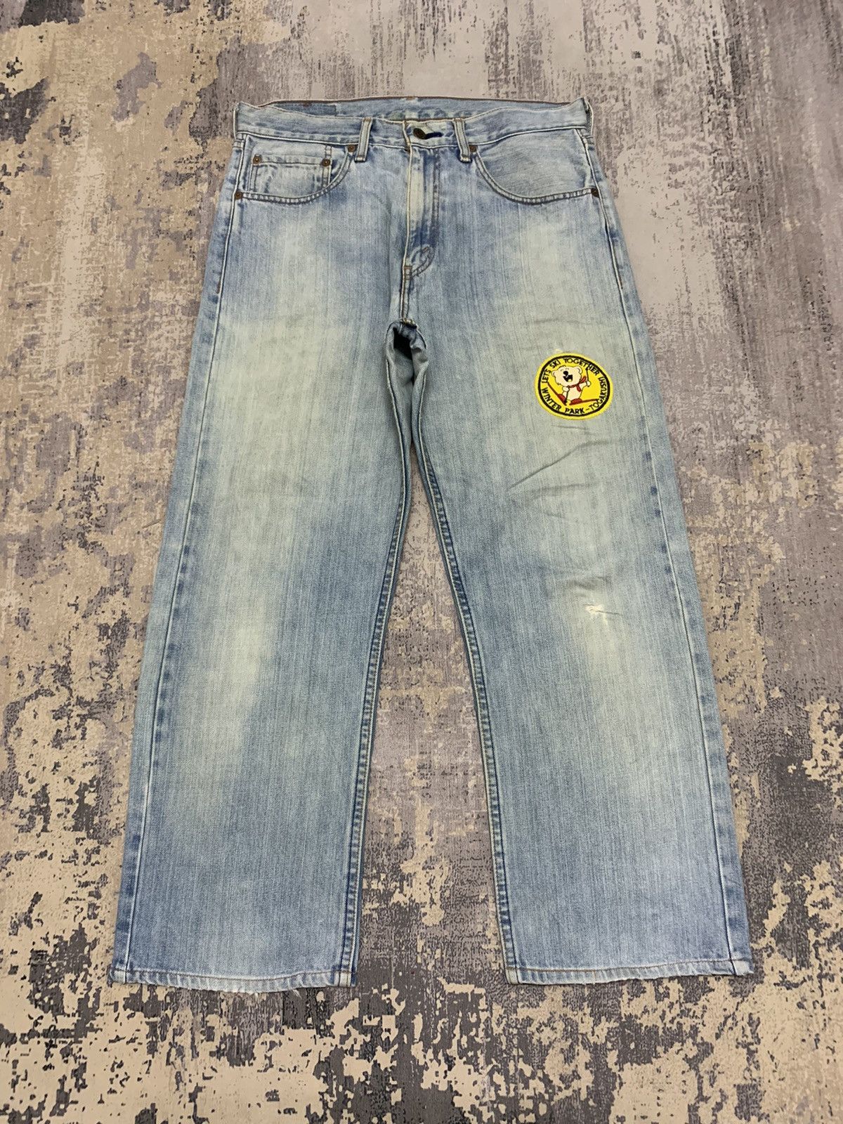 Vtg 90s Levi's 512 Faded Distressed Baggy Style Jeans