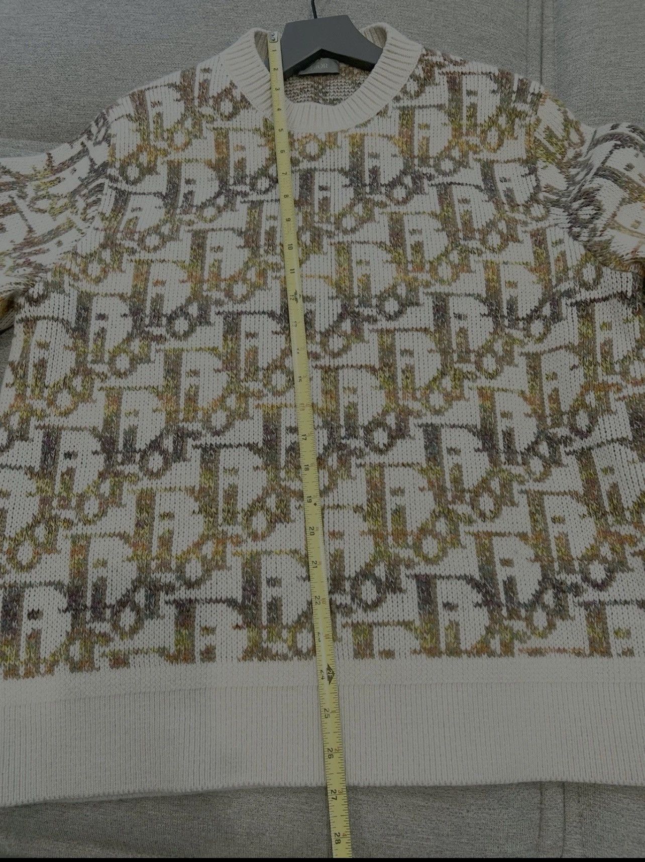 Dior Dior Oblique Fantasy Wool Jacquard Sweater USED size M Size US M / EU 48-50 / 2 - 7 Thumbnail