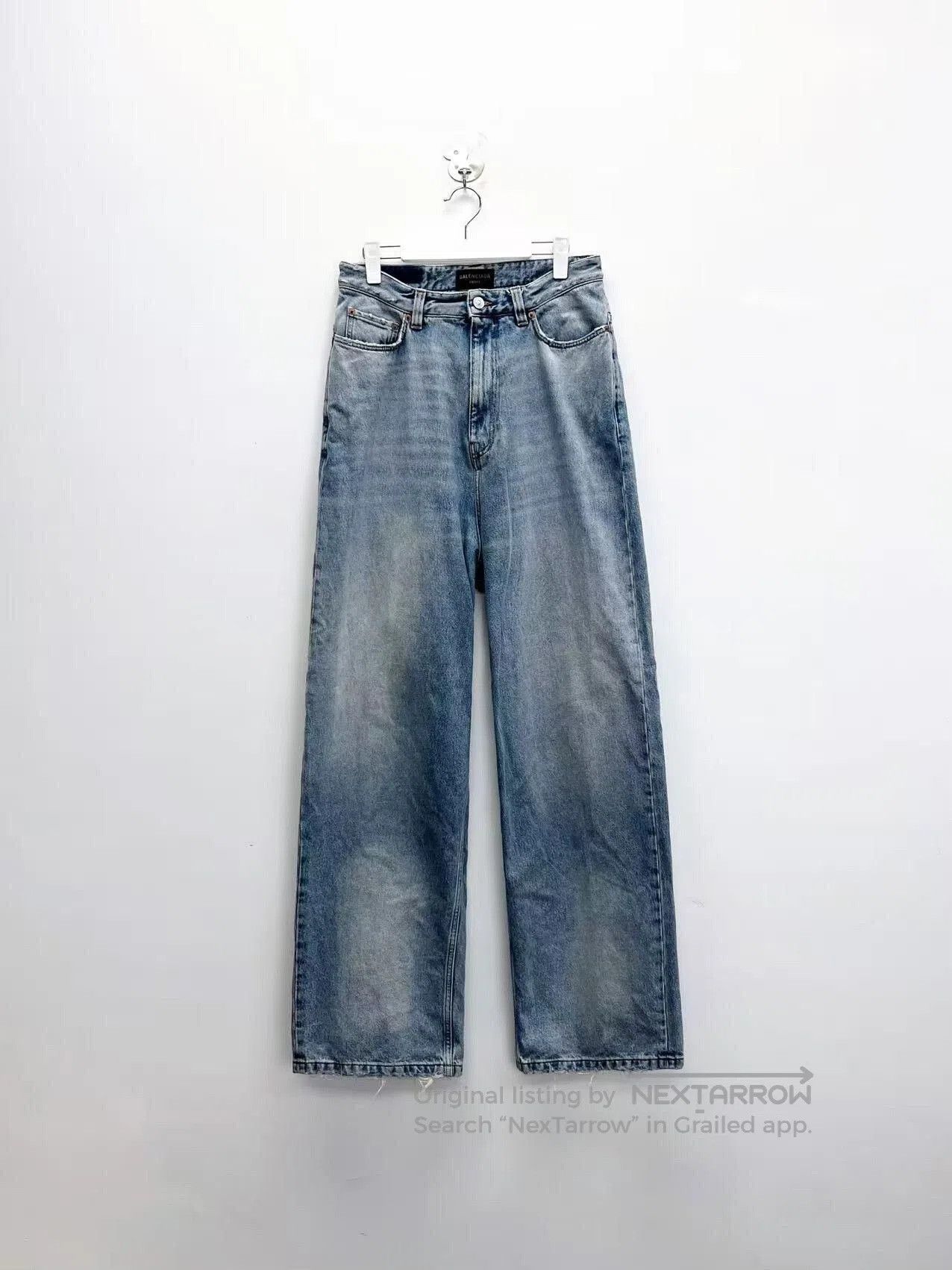 Balenciaga balenciaga blue distressed denim pants. Size US 32 / EU 48 - 1 Thumbnail
