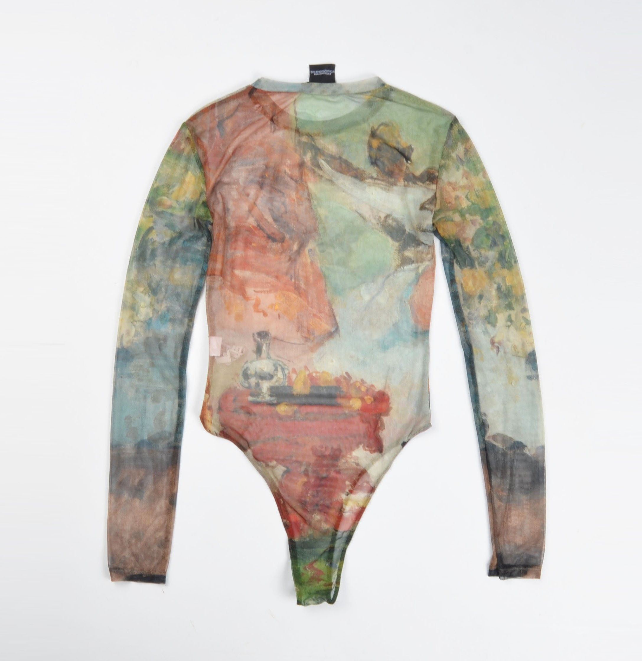 Zara Zara A Modern Olympia by Cezanne, Paul Mesh Art Bodysuit Size S / US 4 / IT 40 - 2 Thumbnail