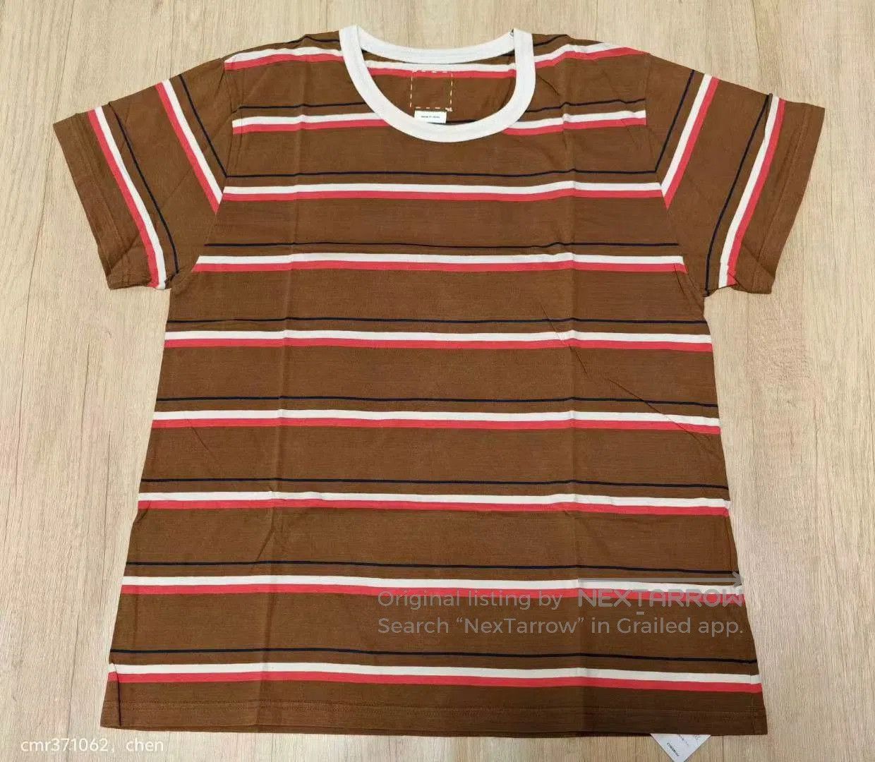 Visvim visvim 19AW Border A-Liner S/S Tee. Size US XL / EU 56 / 4 - 1 Thumbnail